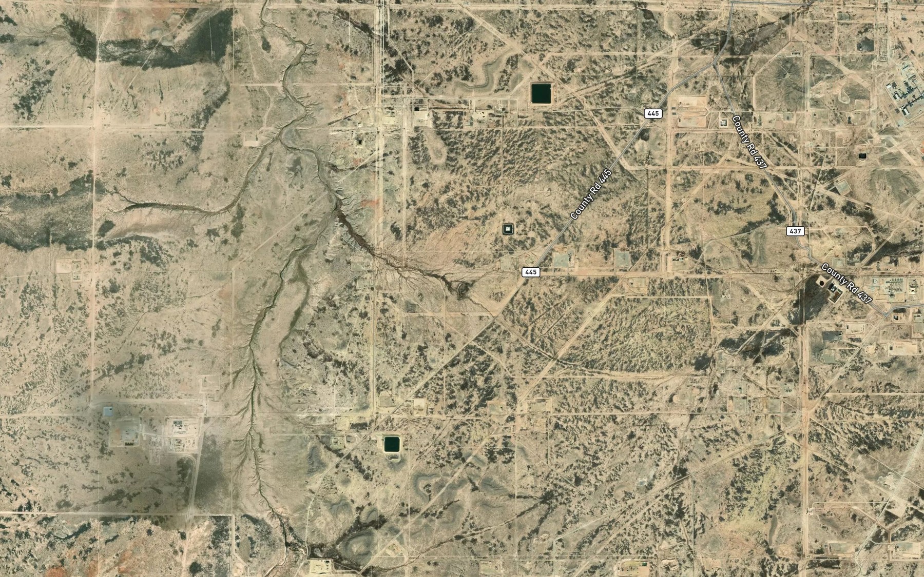 Satellite map of the South Tank