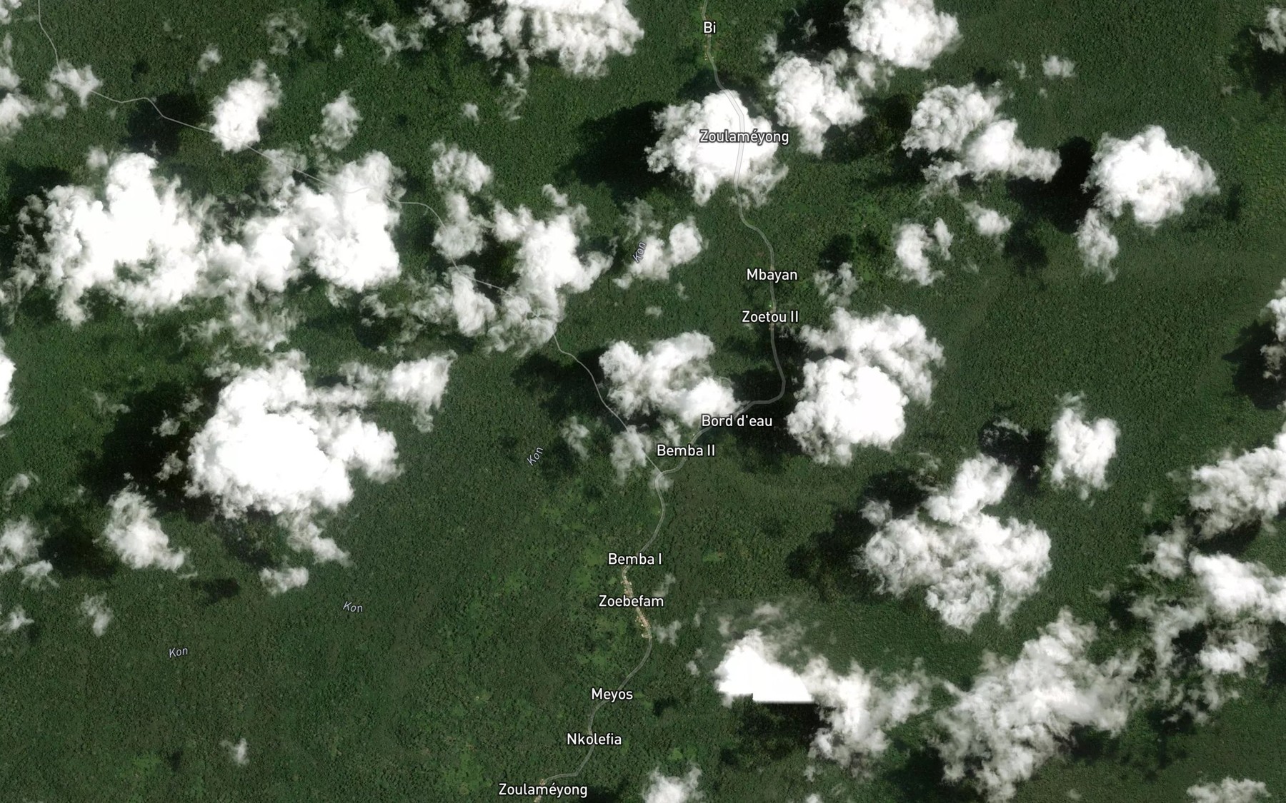 Satellite map of the Mboula