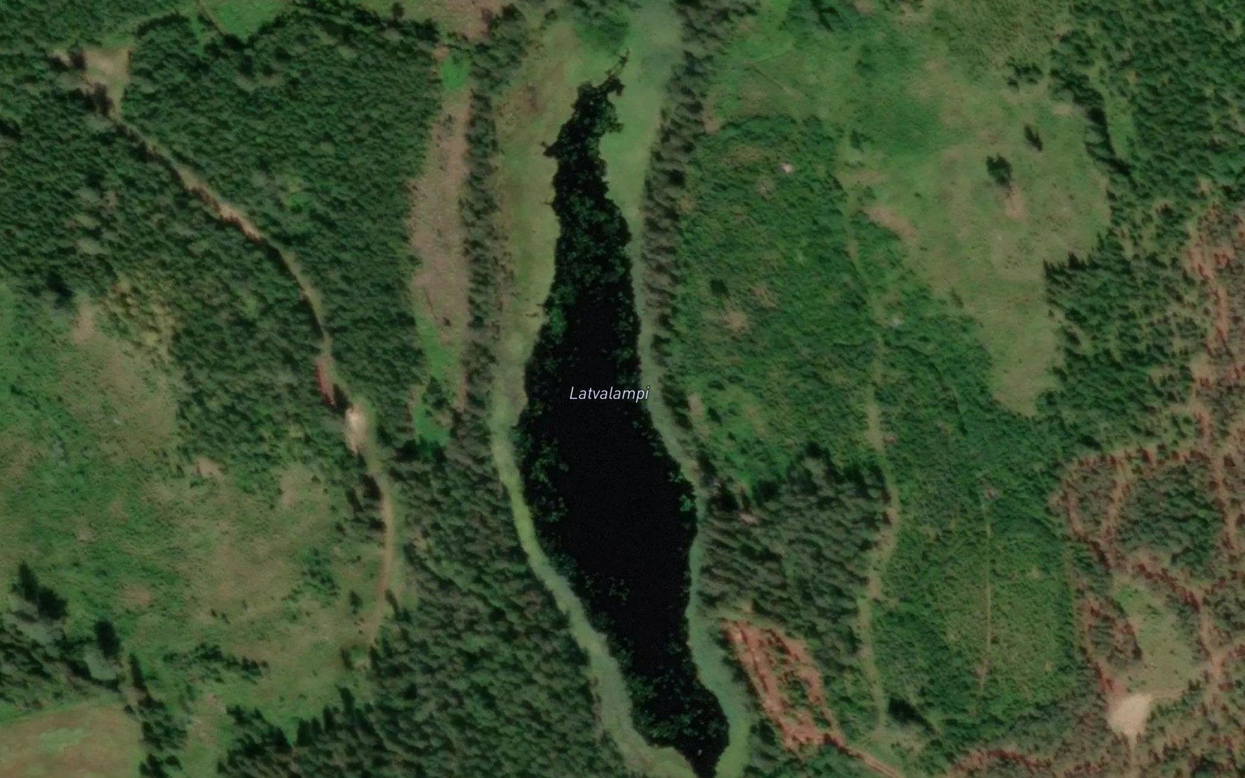 Satellite map of the Latvalampi