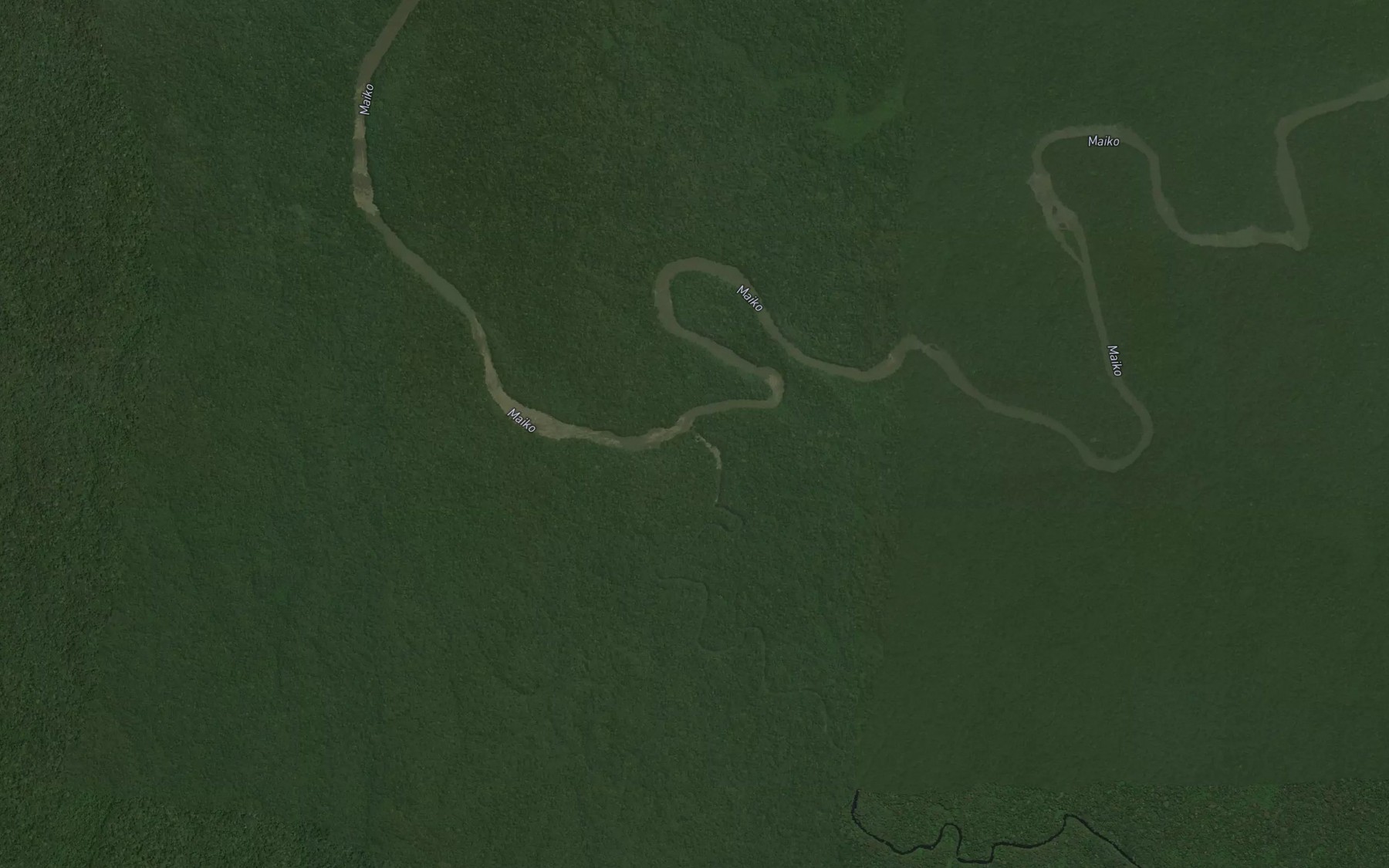 Satellite map of the Okula