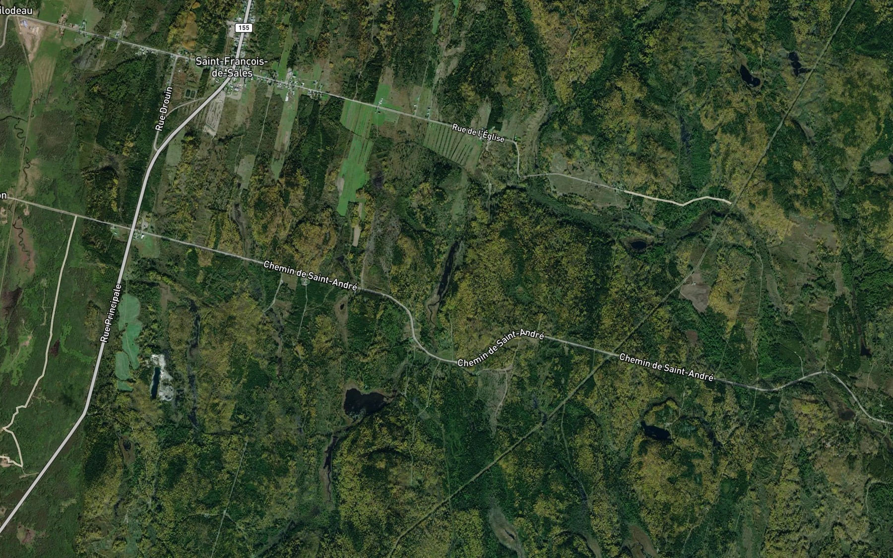 Satellite map of the Lac a Boucher