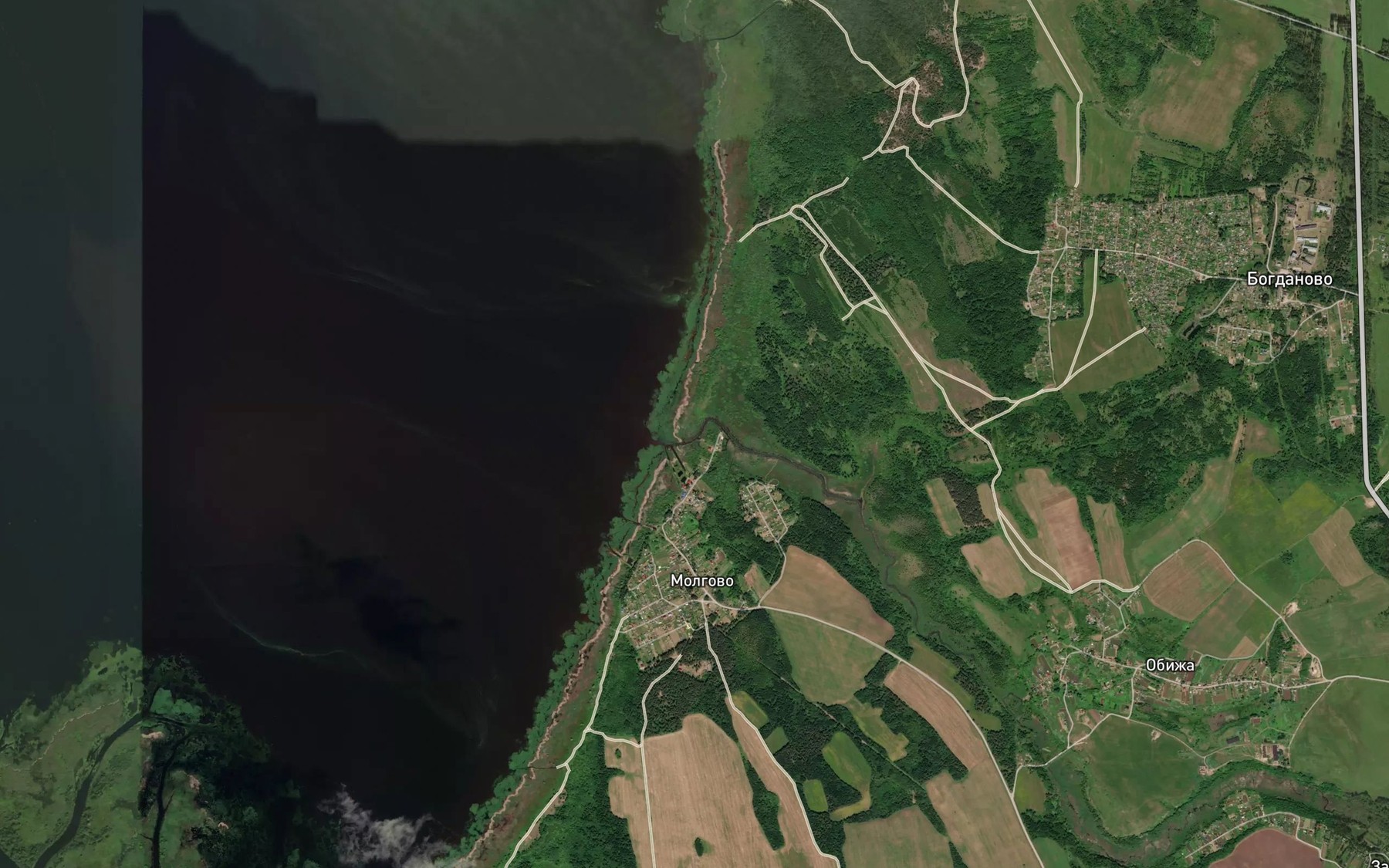 Satellite map of the Abizha