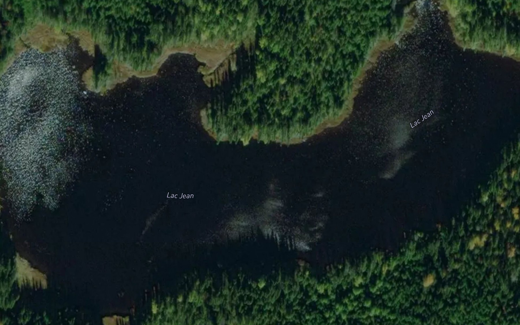 Satellite map of the Lac Jean