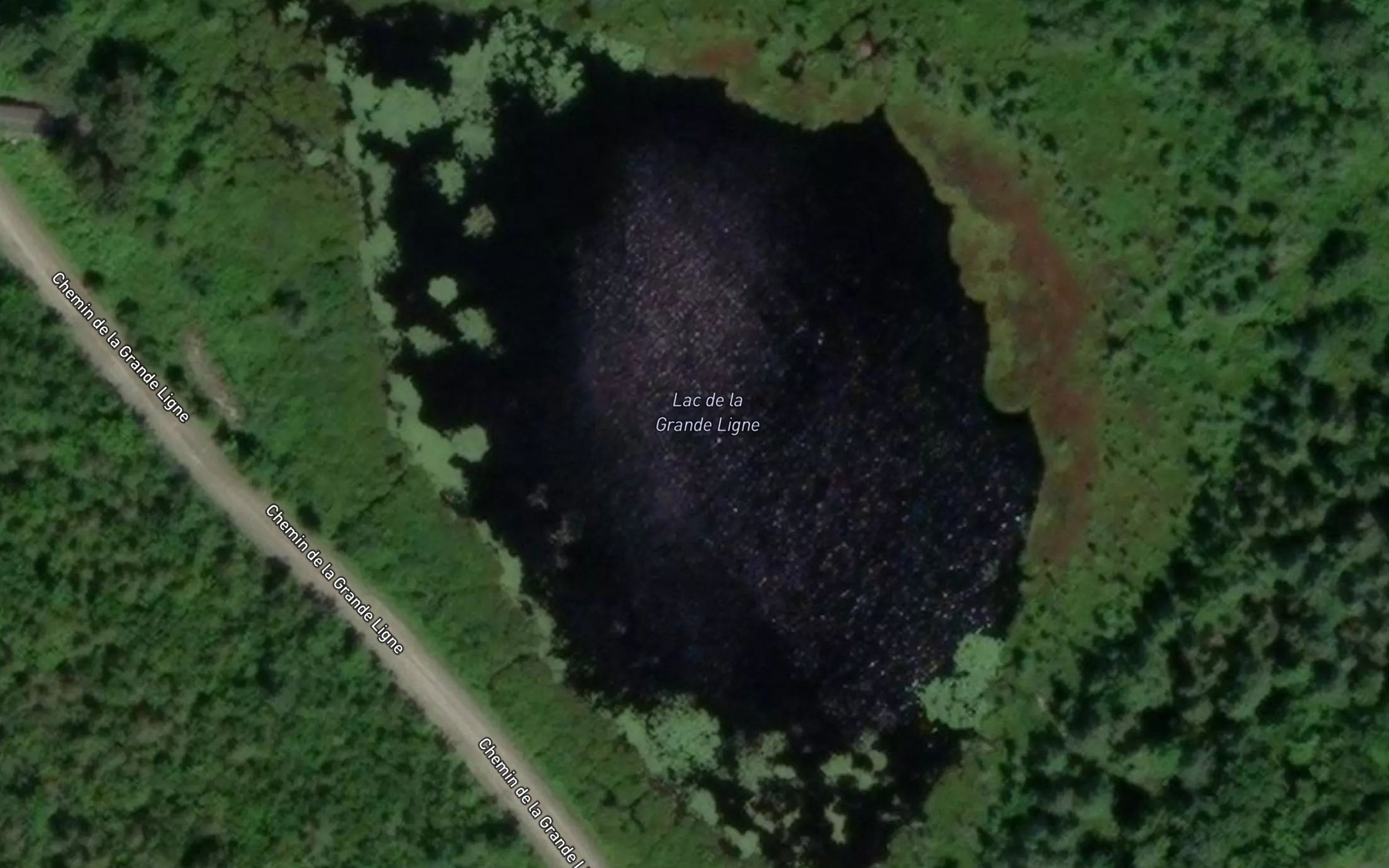 Satellite map of the Lac de la Grande Ligne
