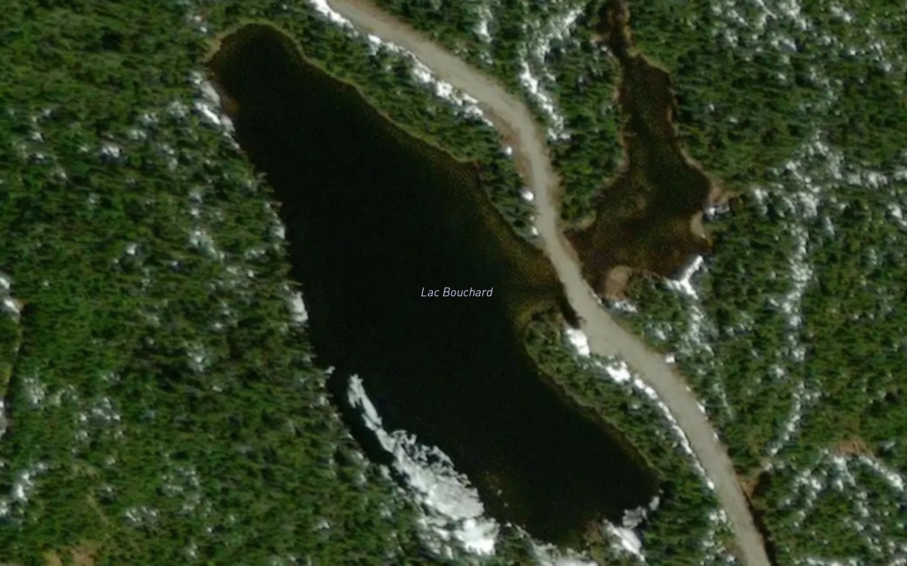 Satellite map of the Lac Bouchard