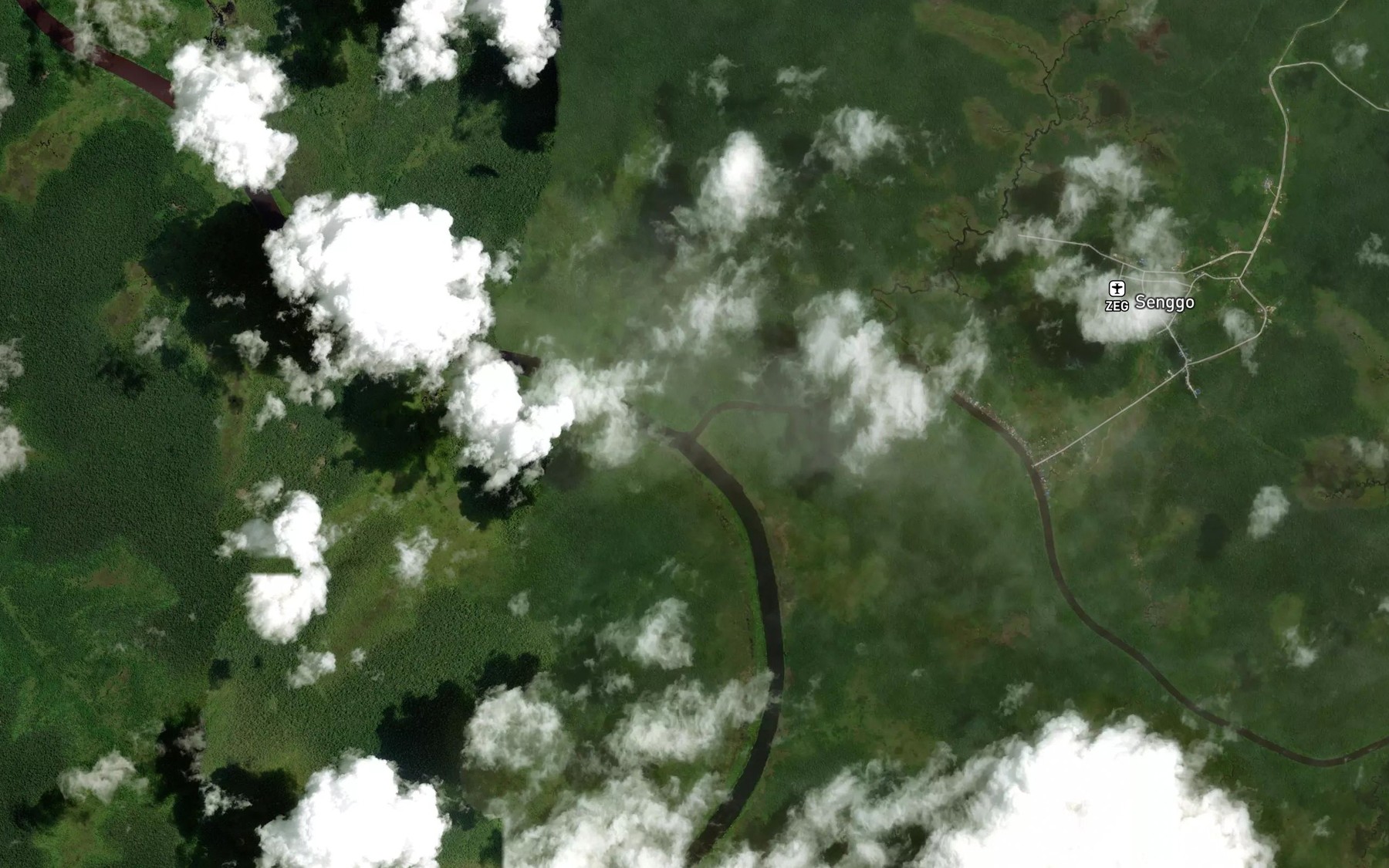 Satellite map of the Sungai Becking