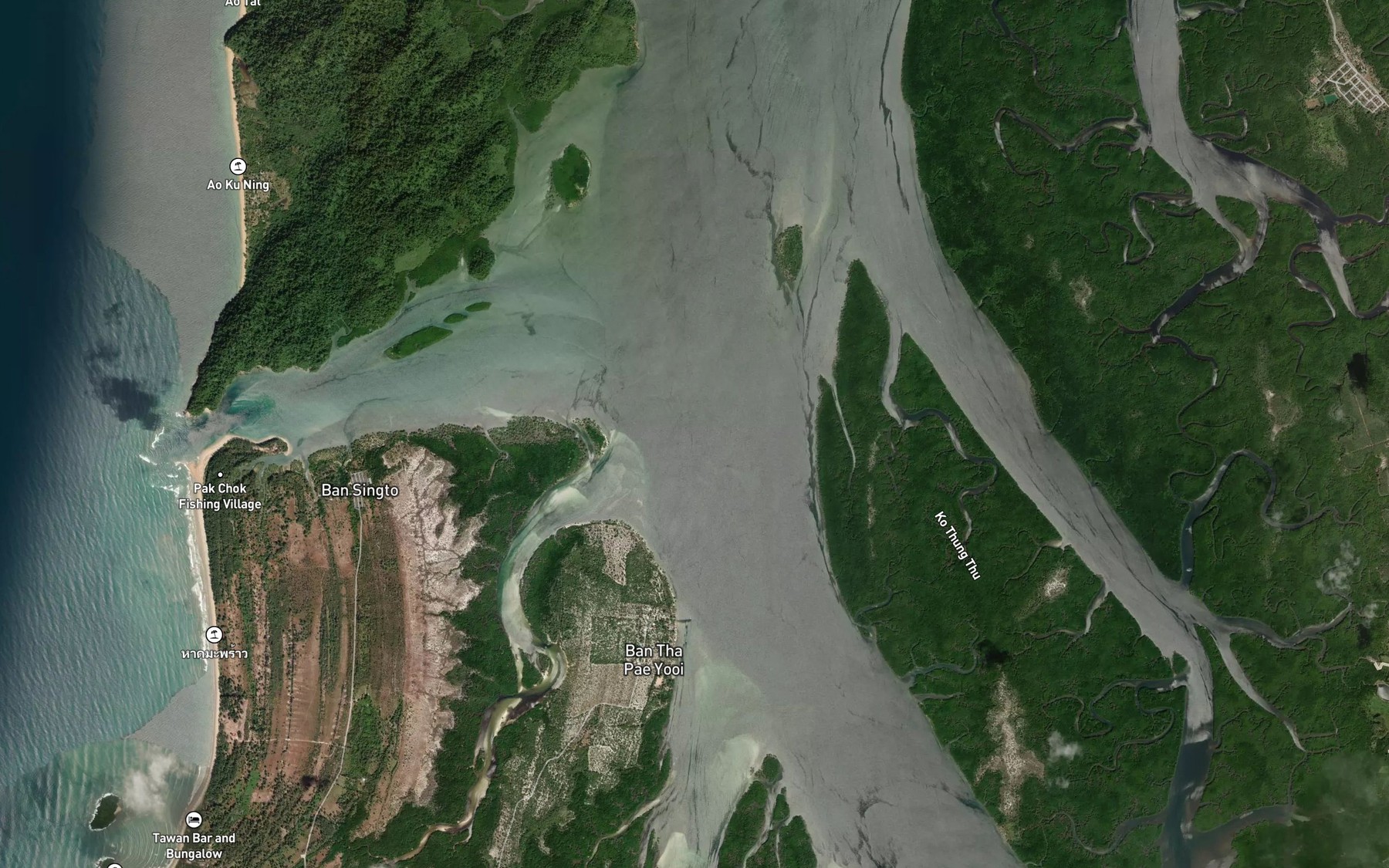 Satellite map of the Khlong Hin Dan