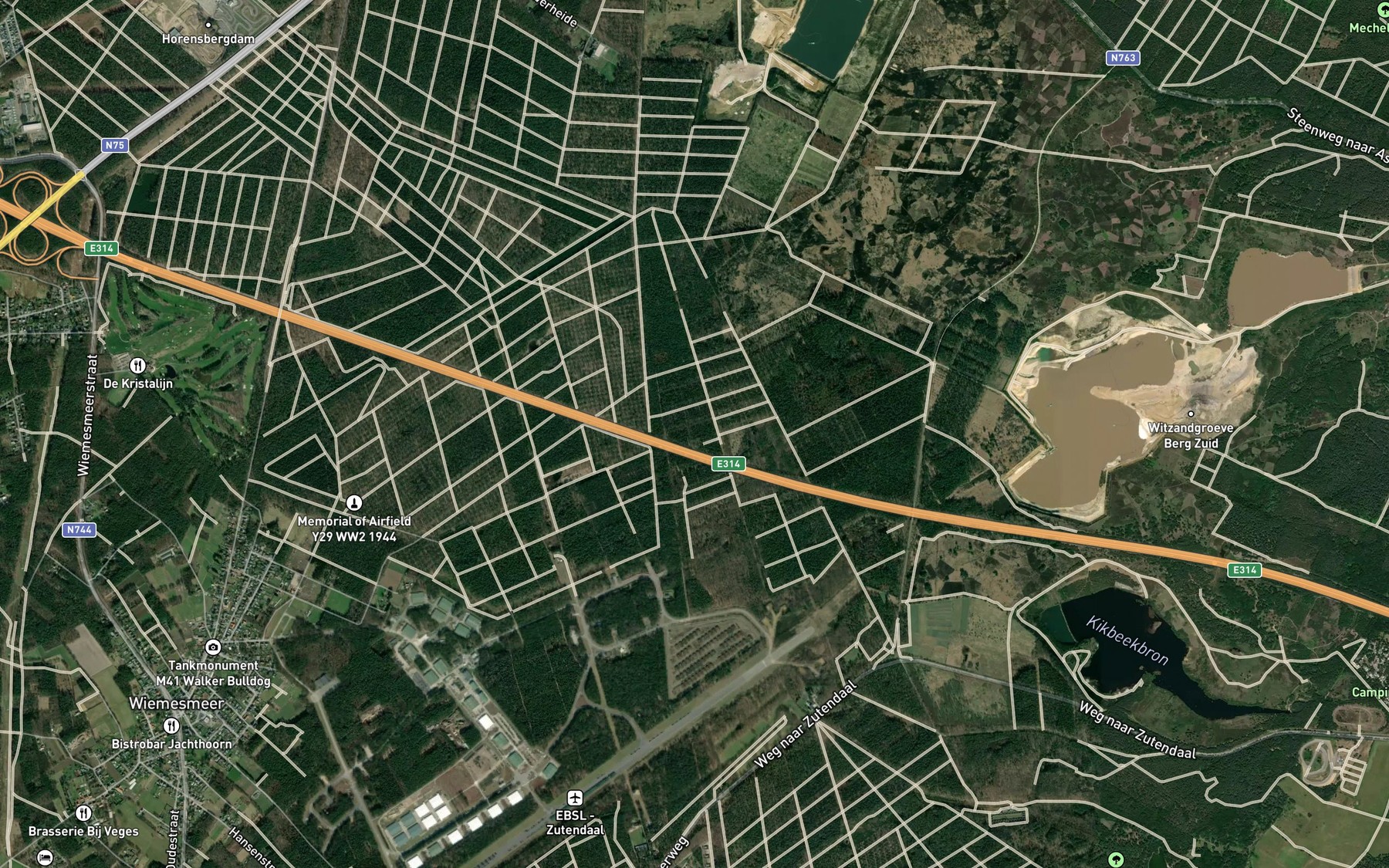 Satellite map of the Stele Ven