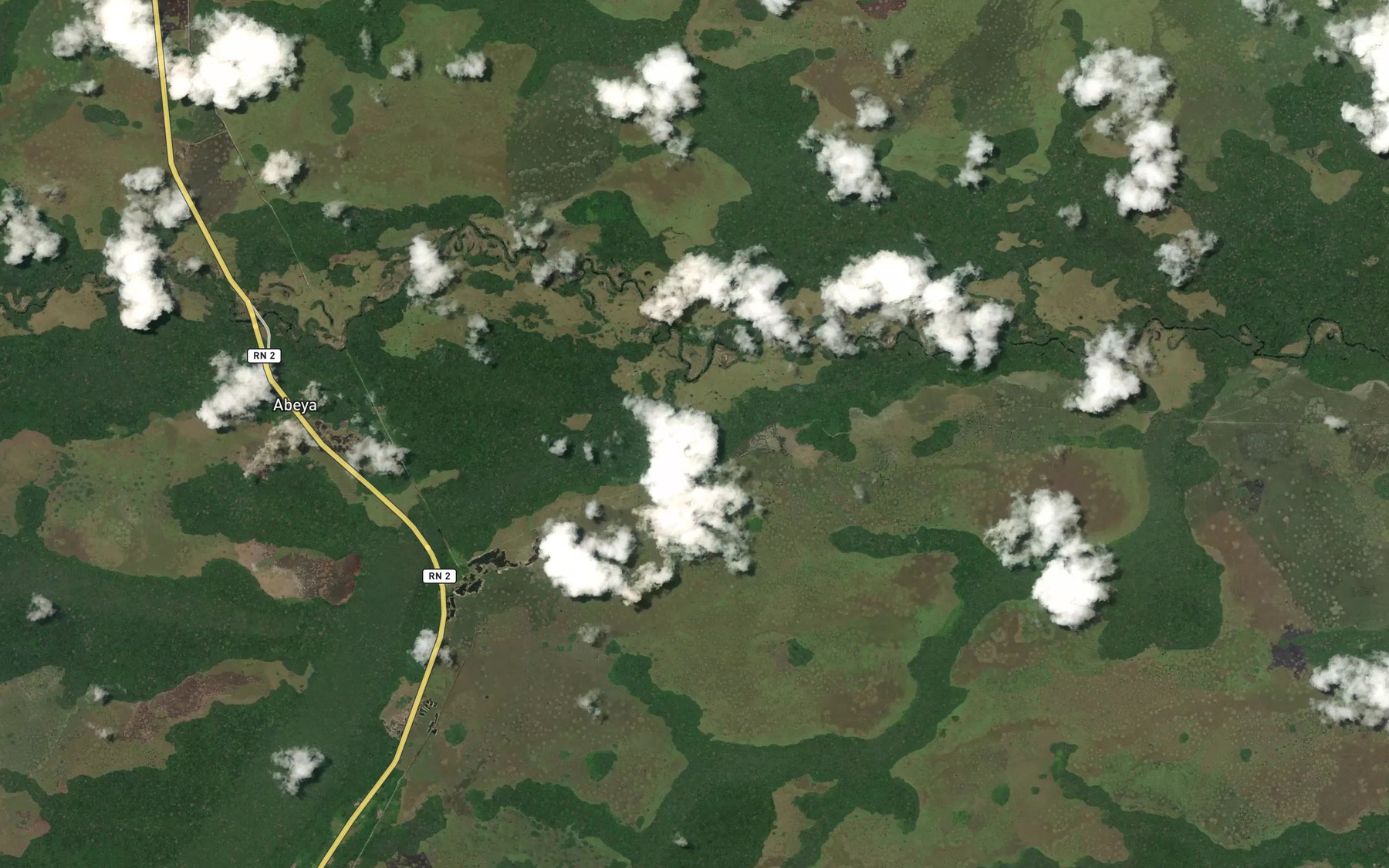 Satellite map of the Dinga