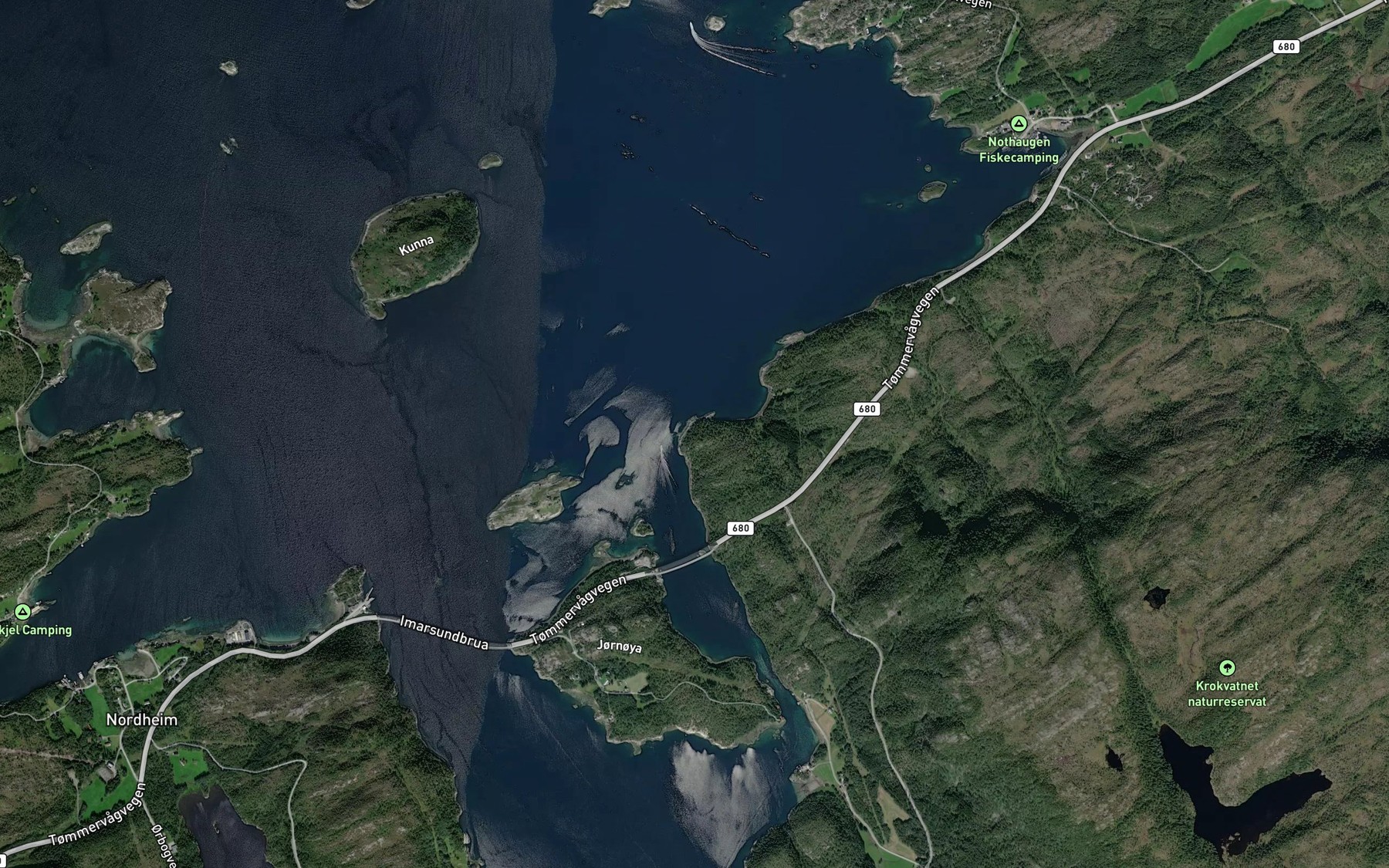Satellite map of the Storvikskaget
