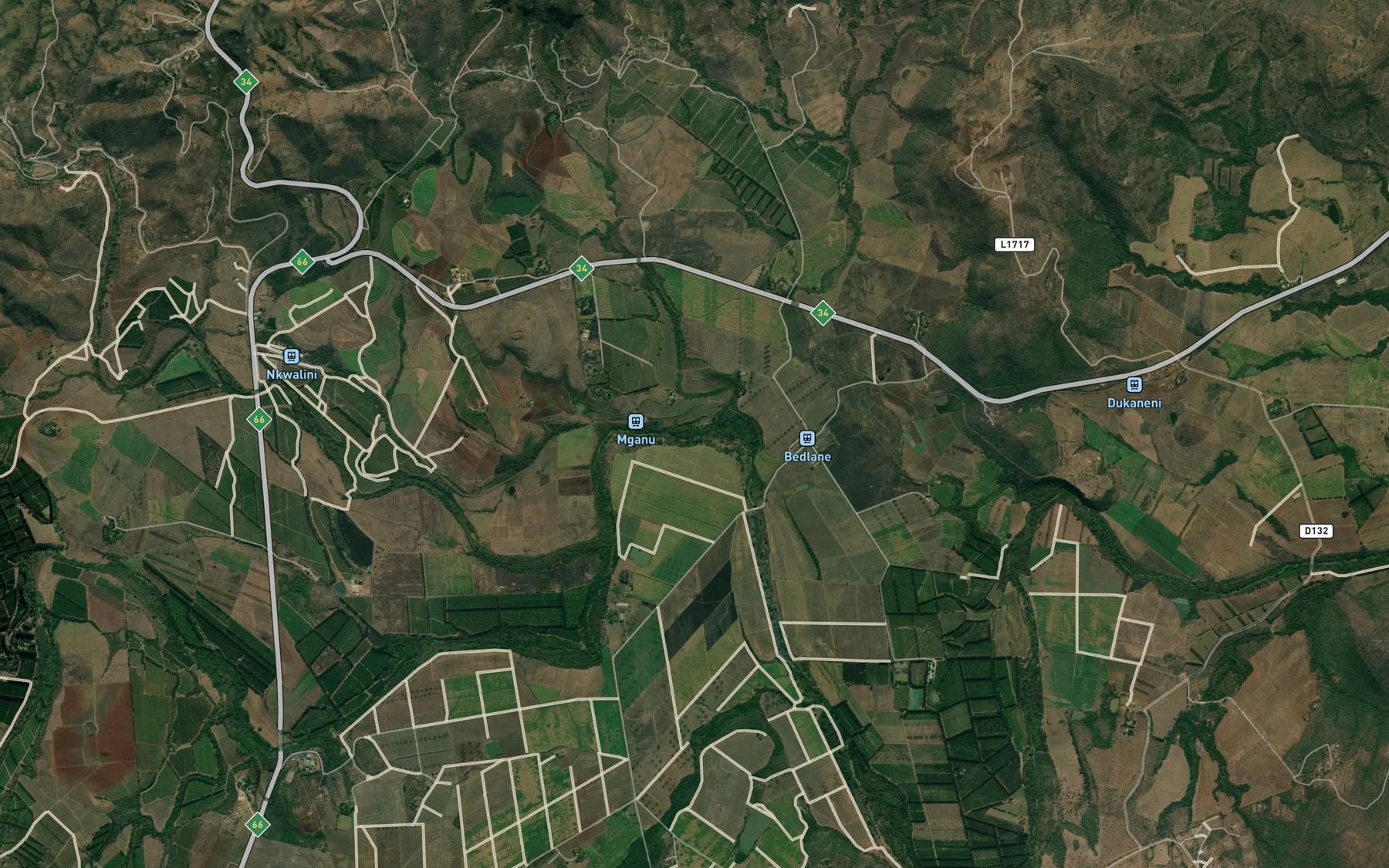 Satellite map of the Bedlana