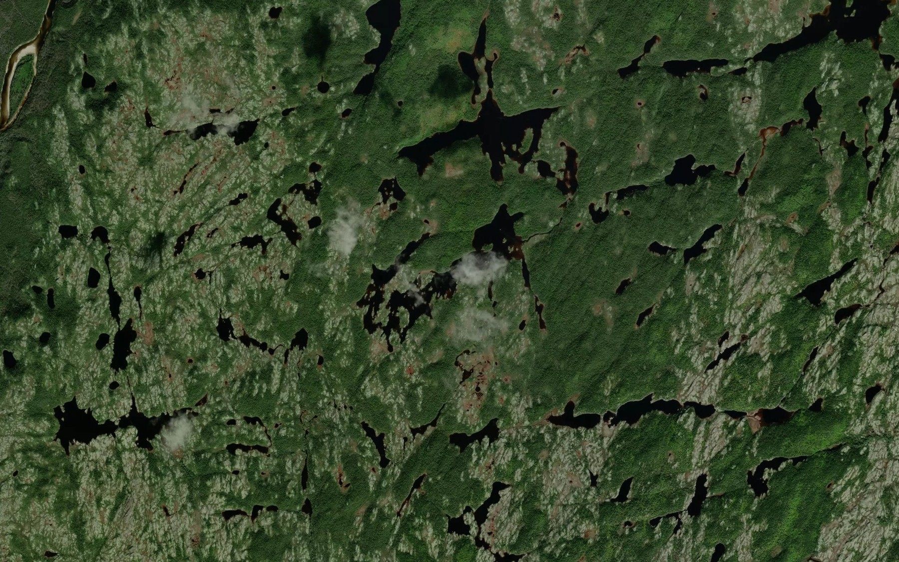 Satellite map of the Lac Diane