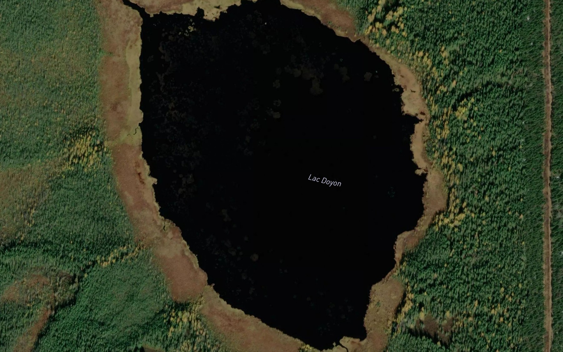 Satellite map of the Lac Doyon