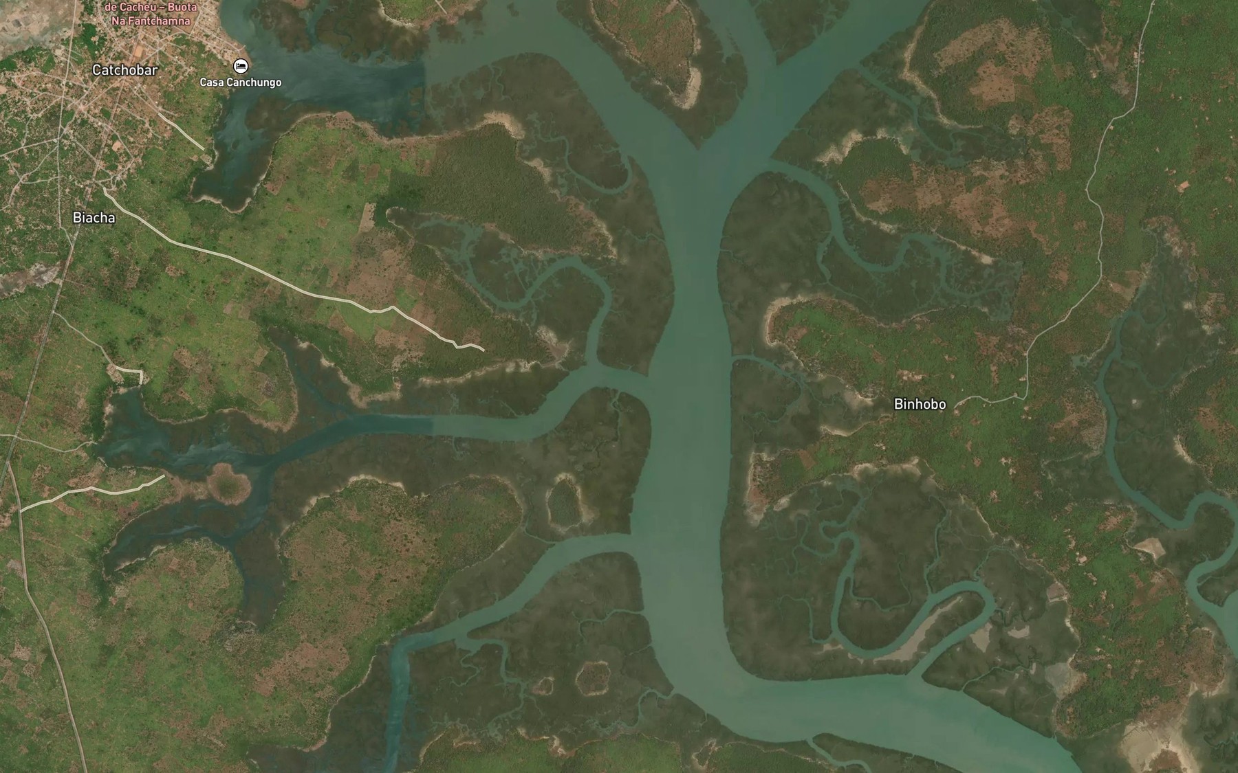 Satellite map of the Rio Mampata