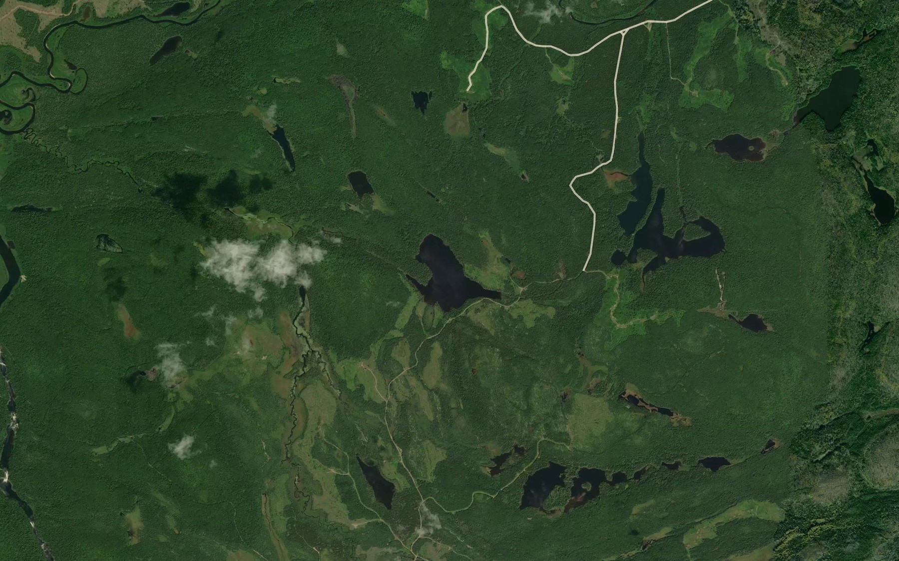 Satellite map of the Lac Trefonds