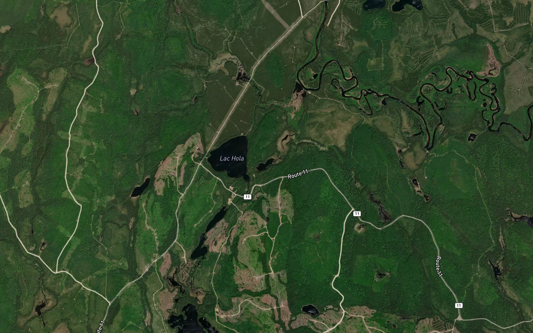 Satellite map of the Lac Ben
