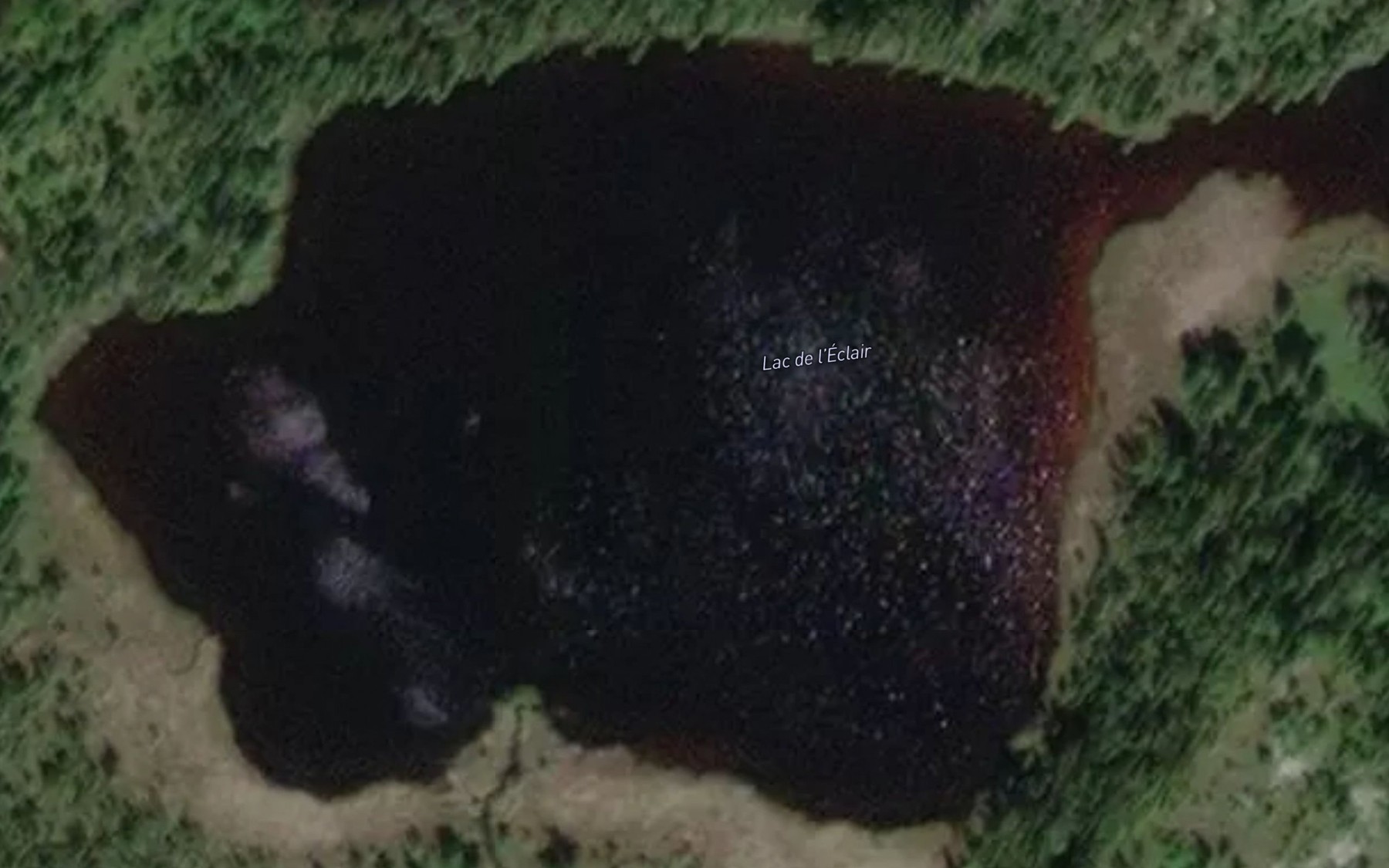 Satellite map of the Lac de l'Eclair