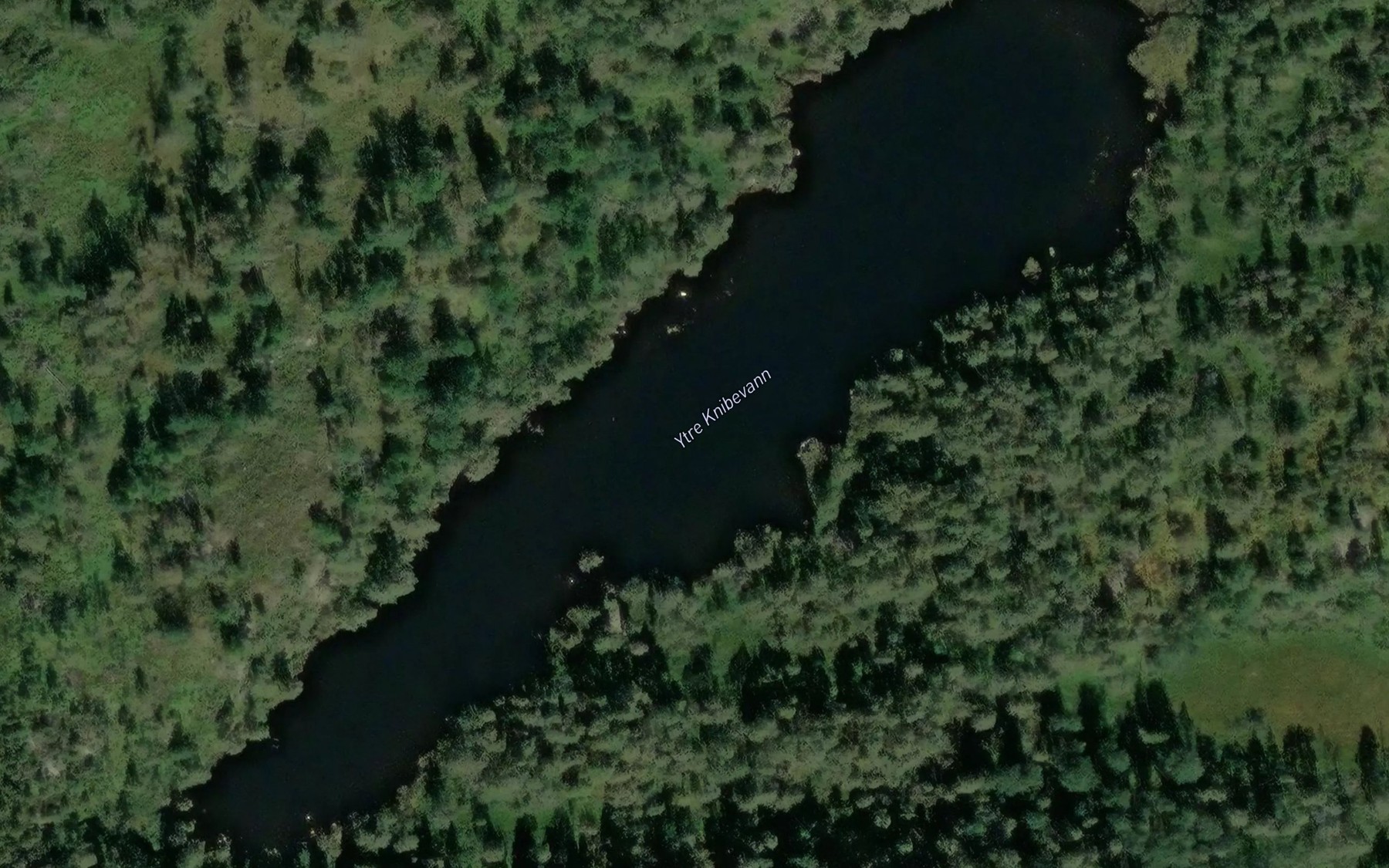 Satellite map of the Ytre Knibevann