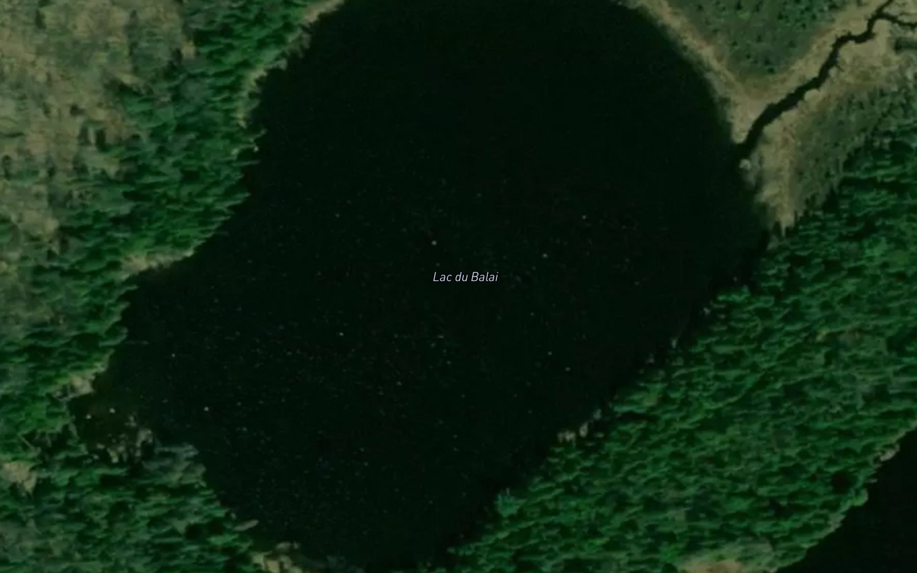 Satellite map of the Lac du Balai