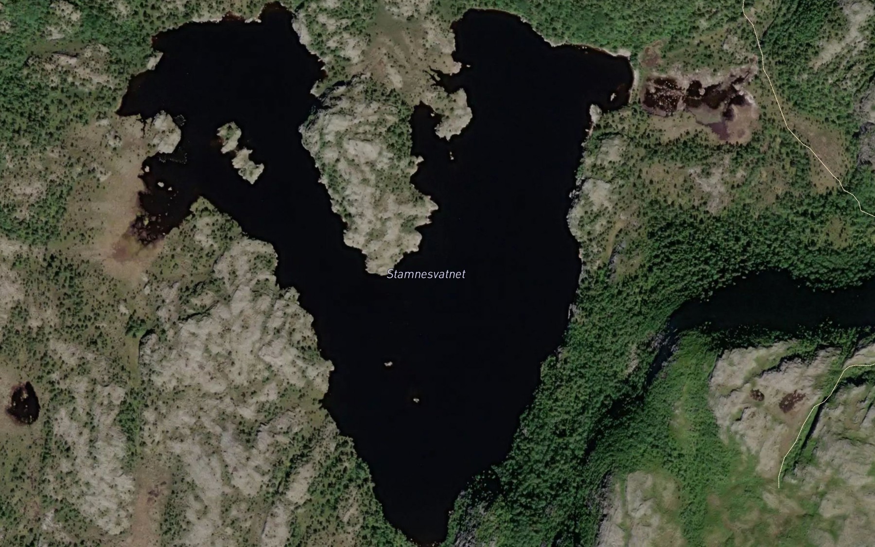 Satellite map of the Stamnesvatnet