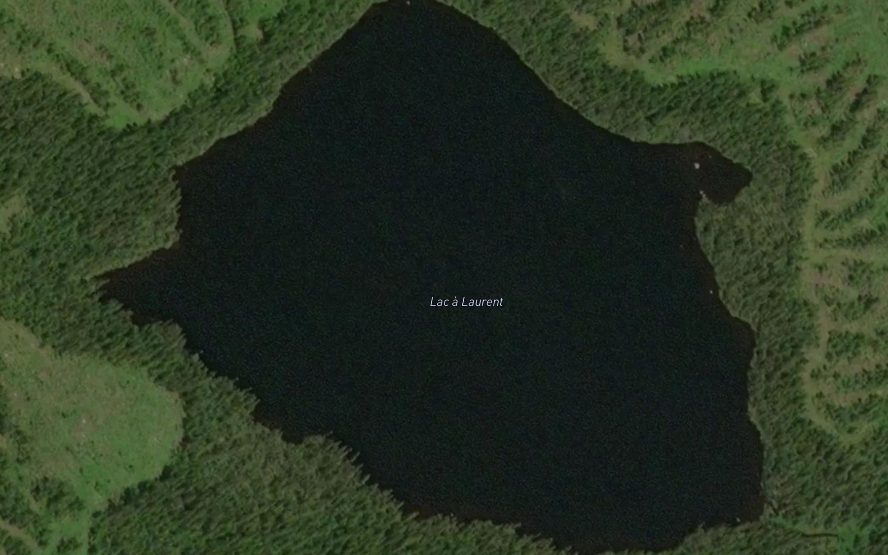 Satellite map of the Lac a Laurent