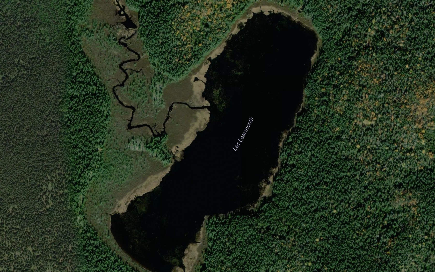 Satellite map of the Lac Learmonth