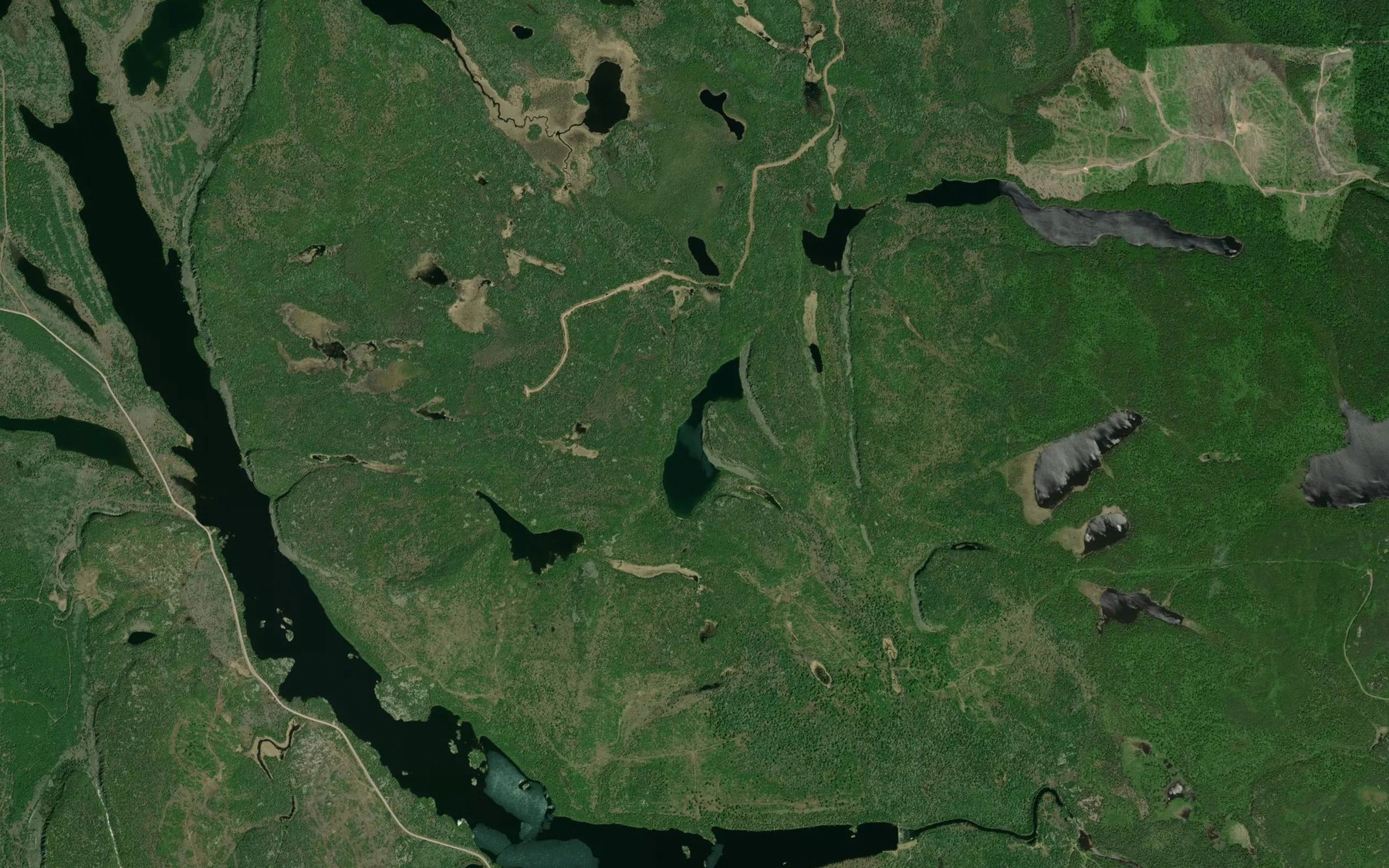 Satellite map of the Scarp Lake