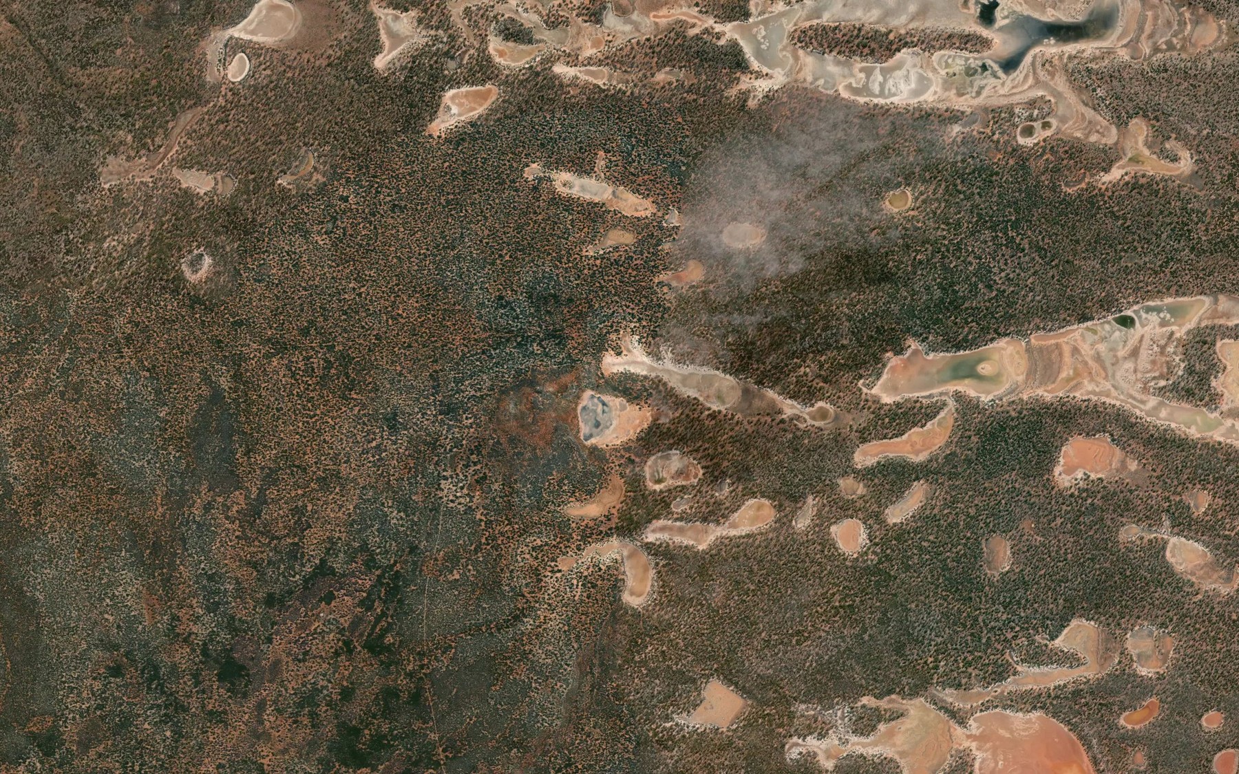 Satellite map of the Walogerina Spring