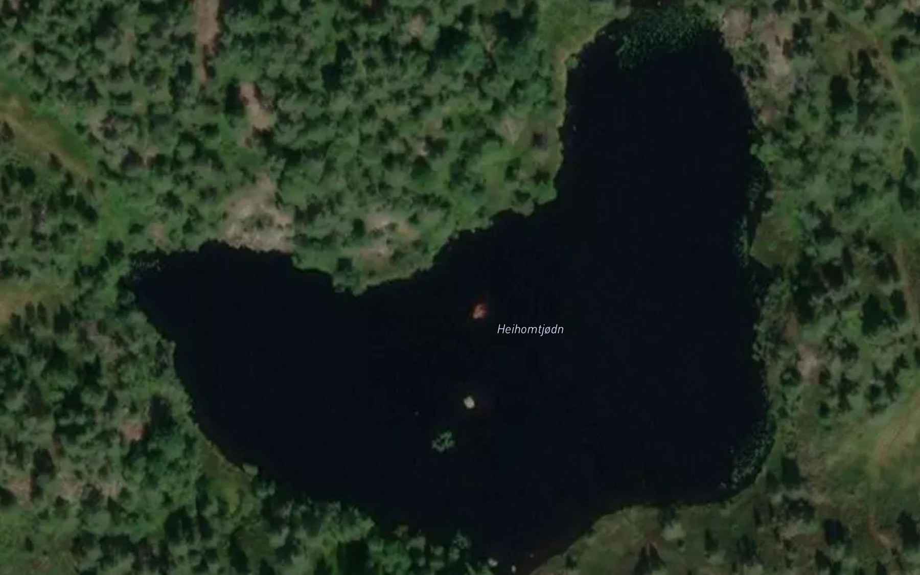 Satellite map of the Heihomtjodn