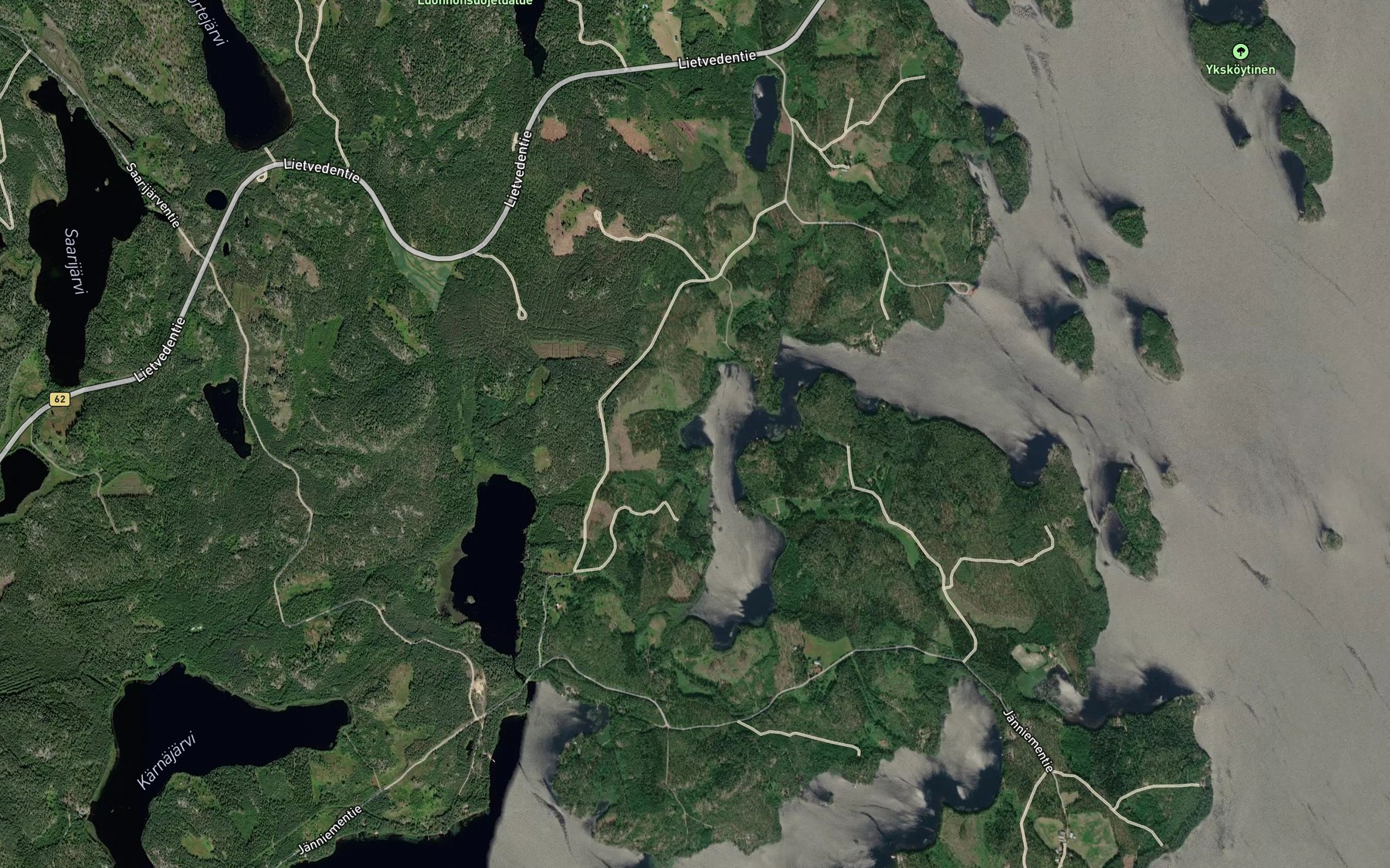Satellite map of the Jankaarteenlahti