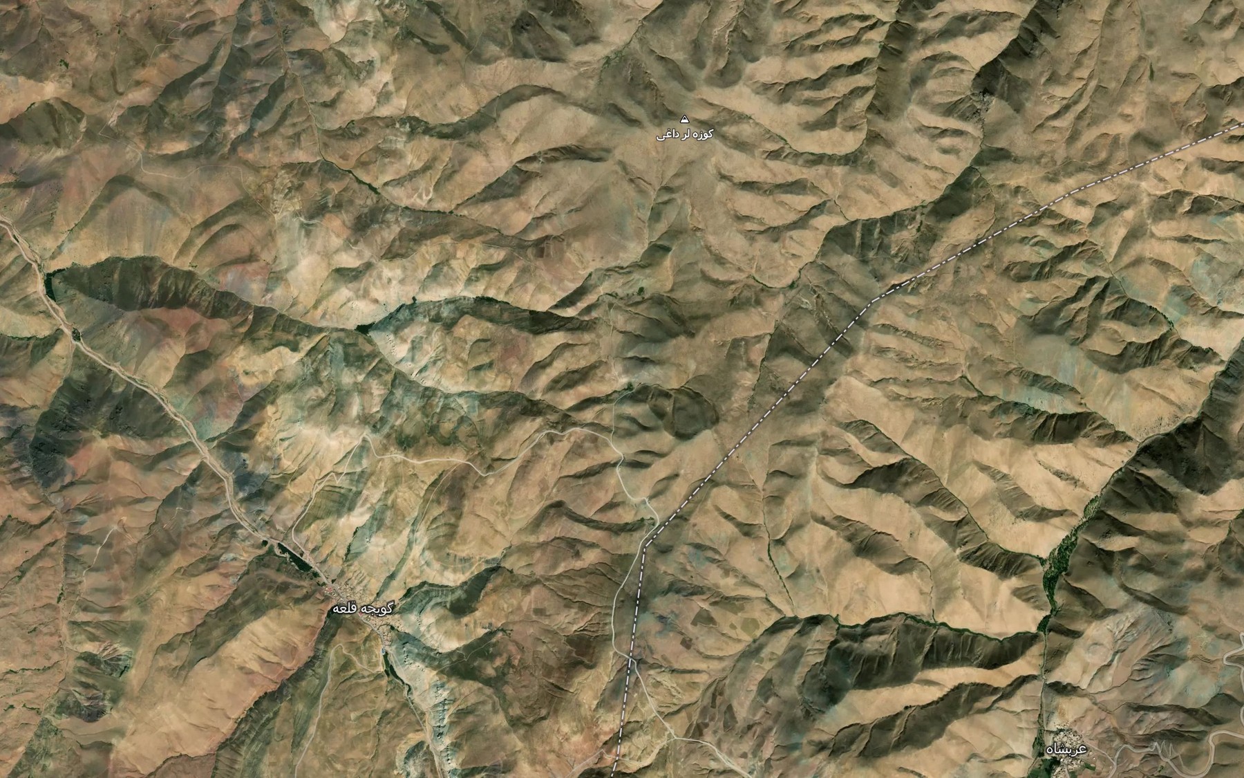 Satellite map of the Cheshmeh-ye Agh Bolagh