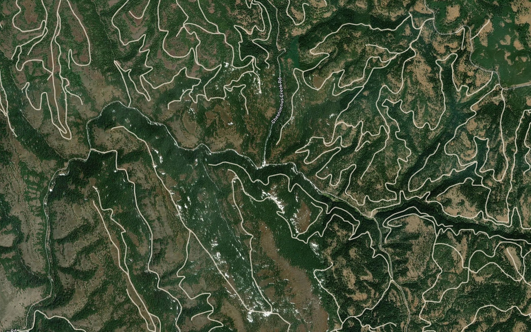 Satellite map of the Summit Creek