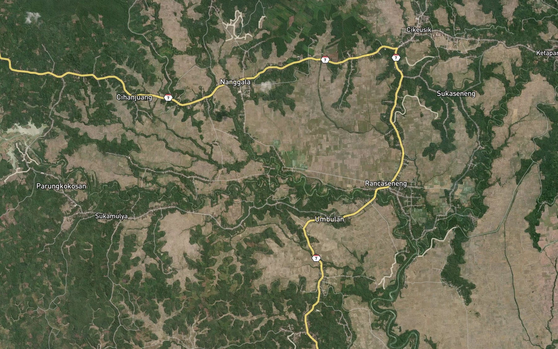 Satellite map of the Ci Leungsir
