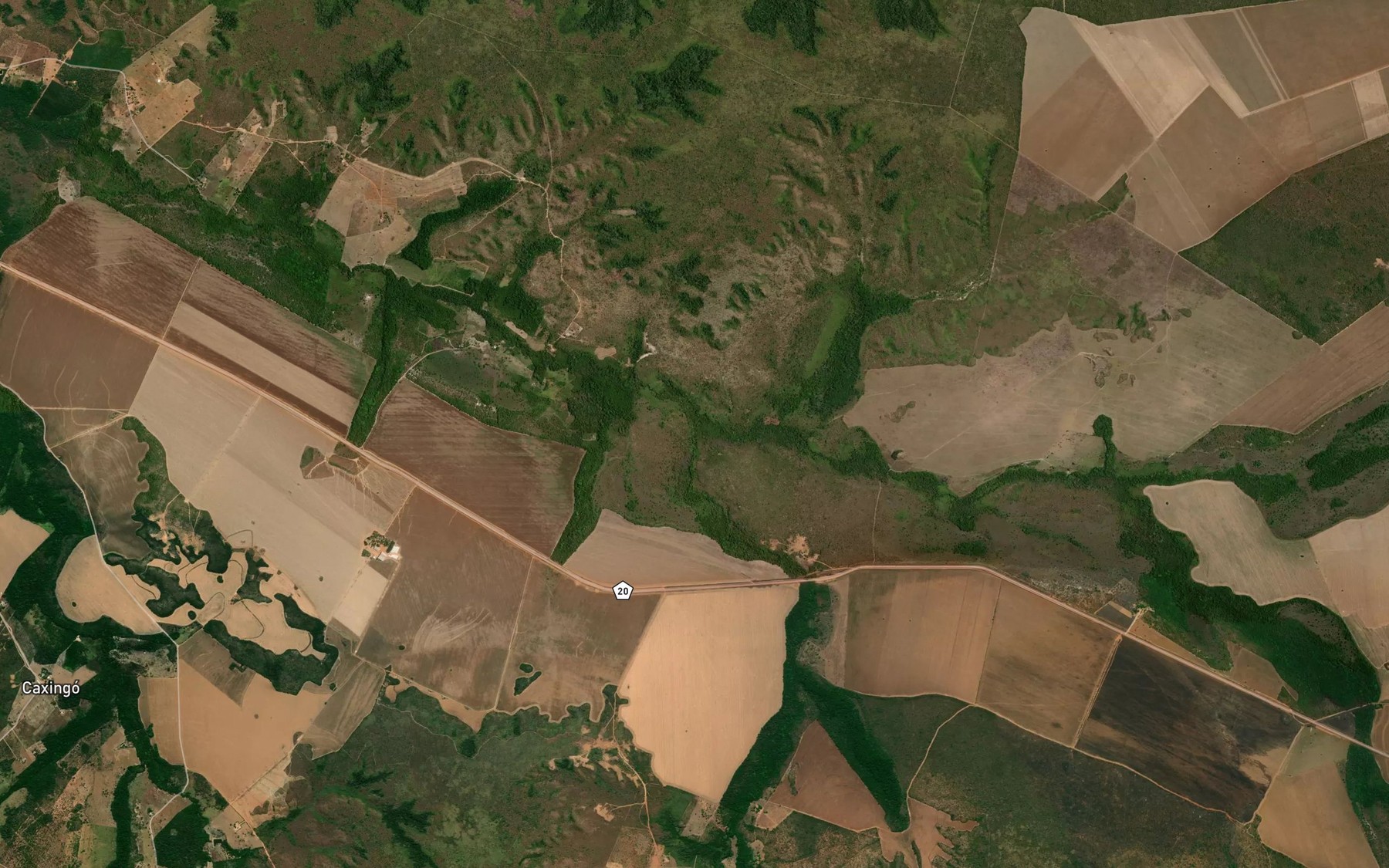 Satellite map of the Ribeirao Sao Francisco