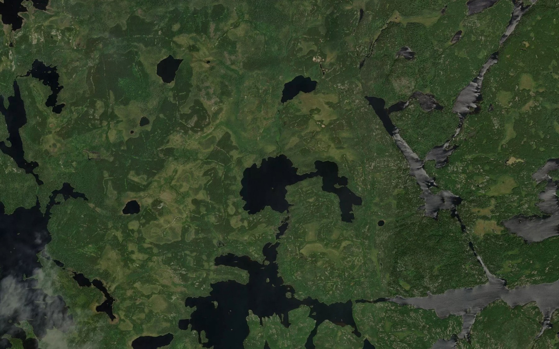 Satellite map of the Quinlan Lake