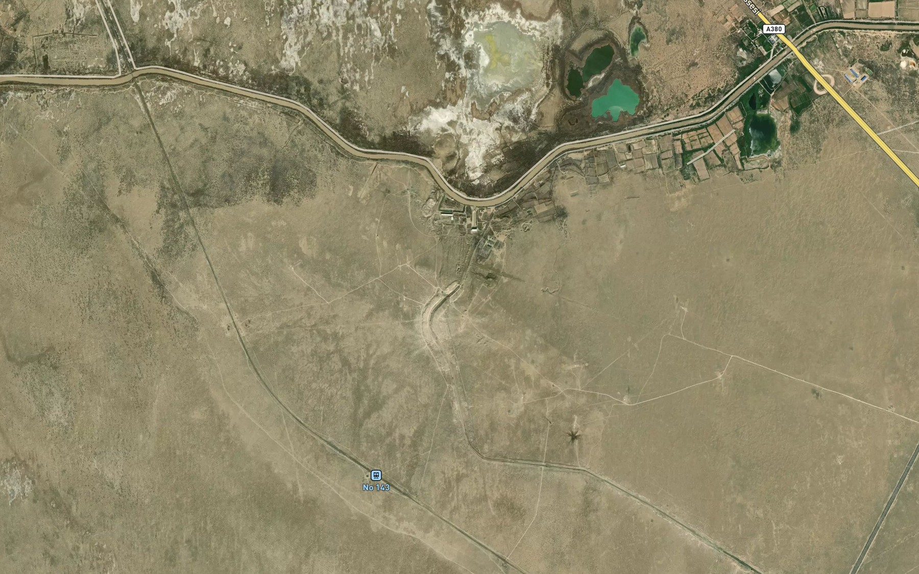Satellite map of the Qorovulbozor Magistral Kanal