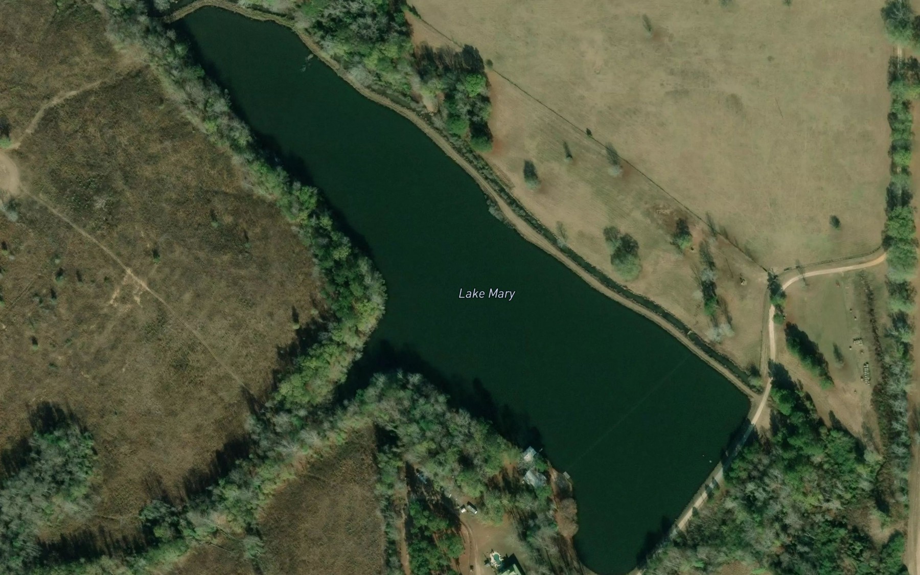 Satellite map of the Lake Mary