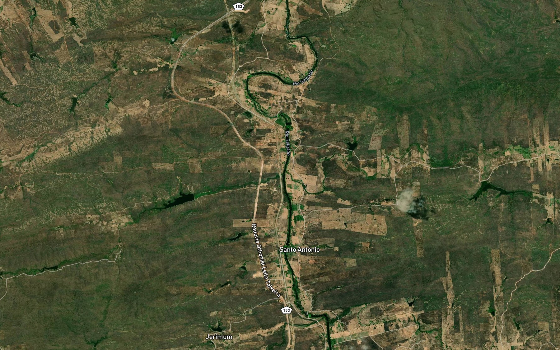 Satellite map of the Riacho do Frade