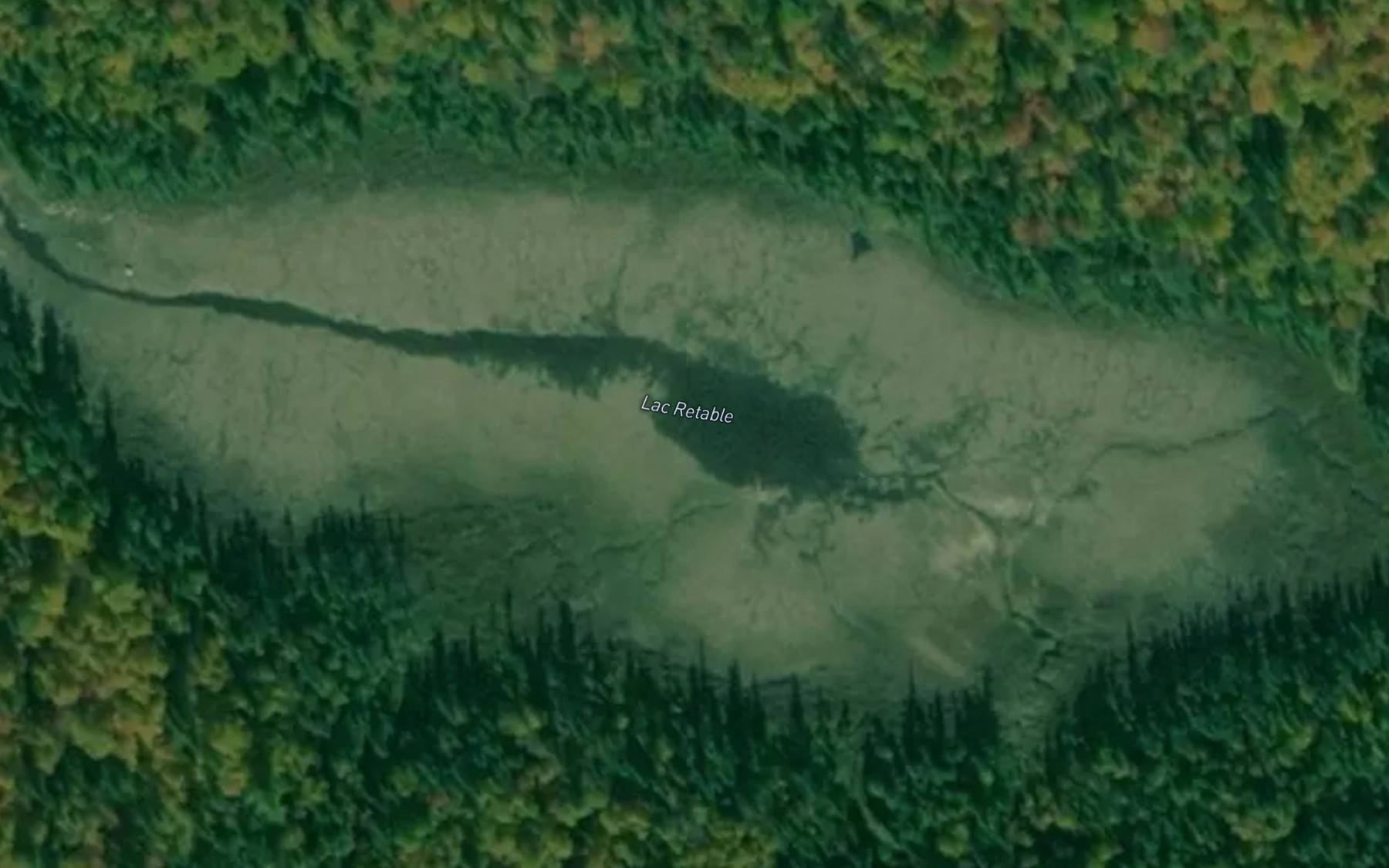 Satellite map of the Lac Retable