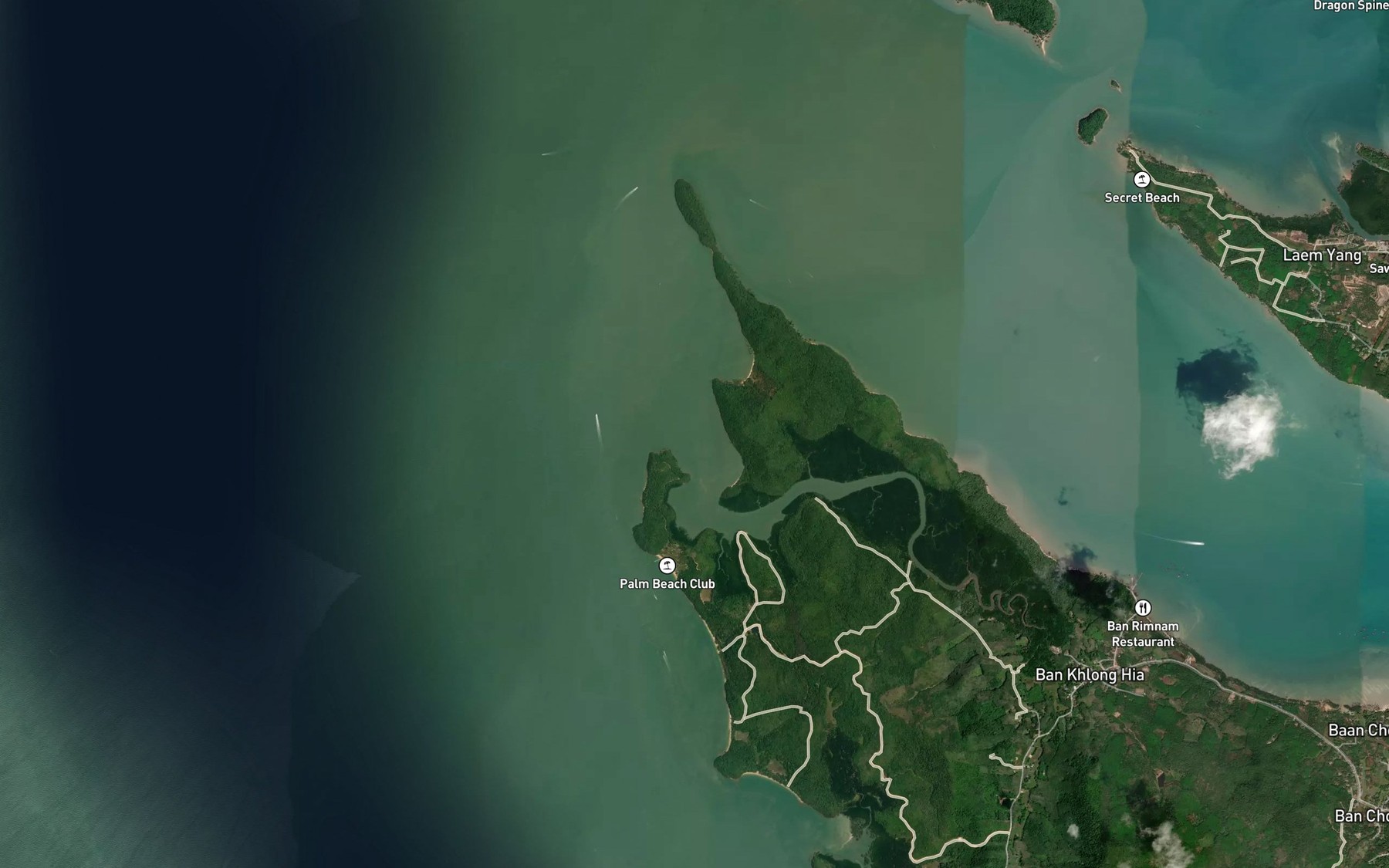 Satellite map of the Khlong Hia