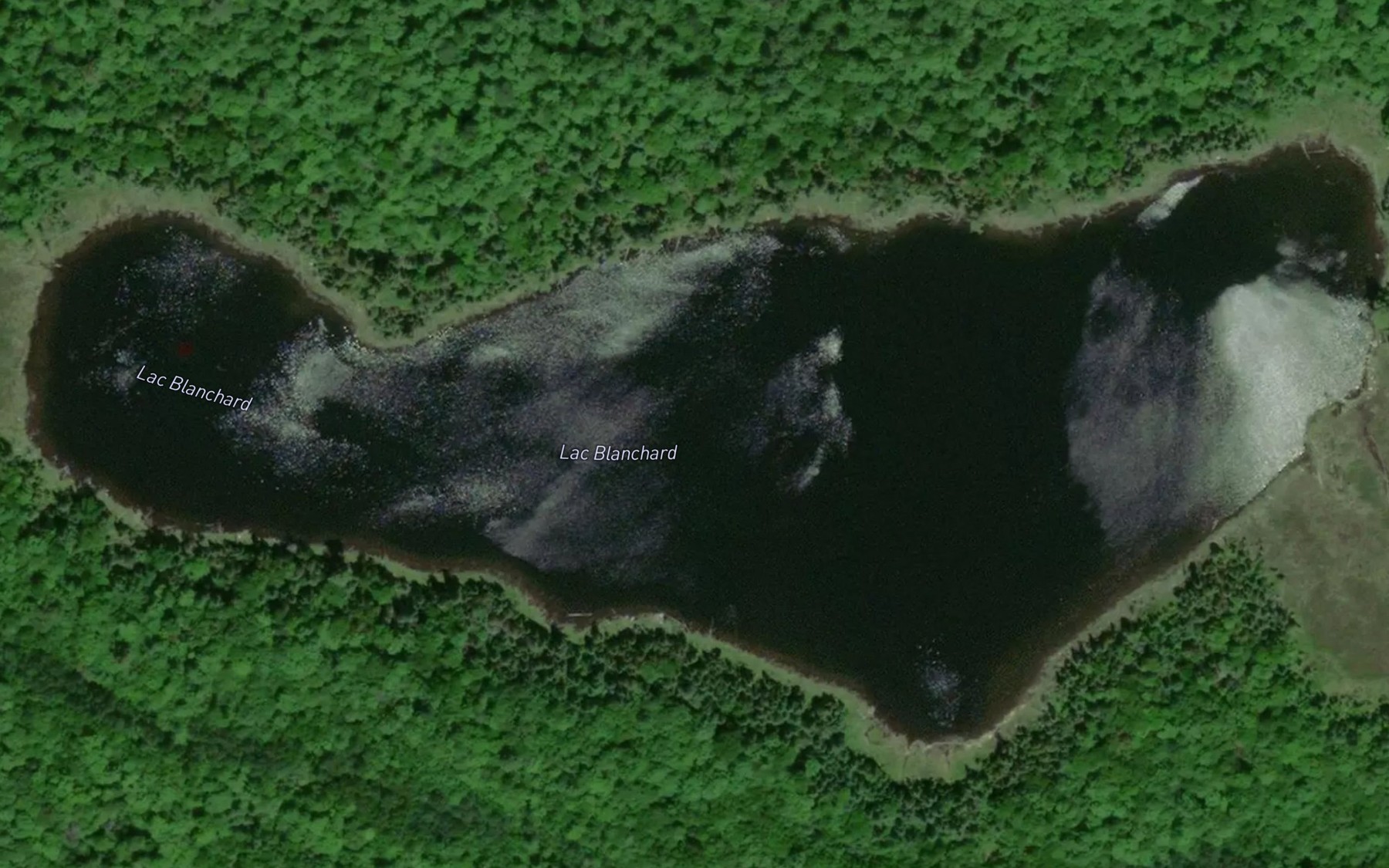 Satellite map of the Lac Blanchard