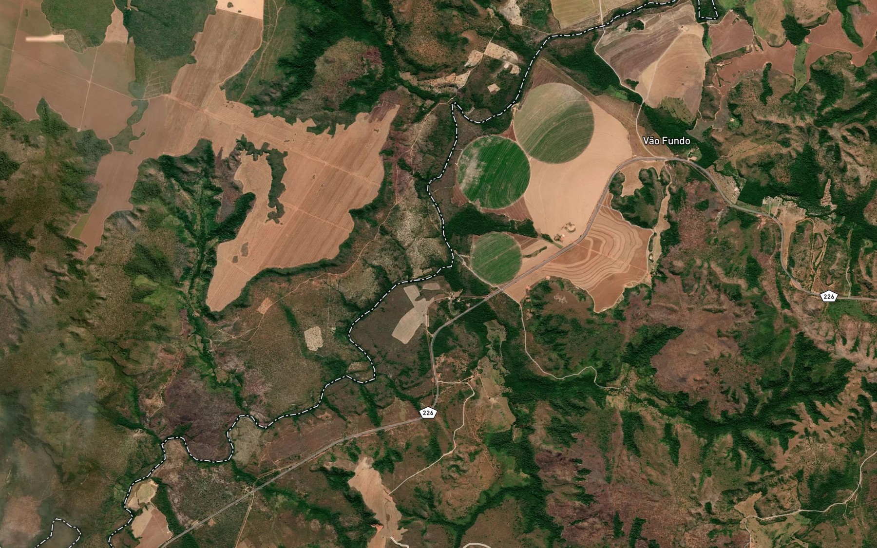 Satellite map of the Corrego da Solta