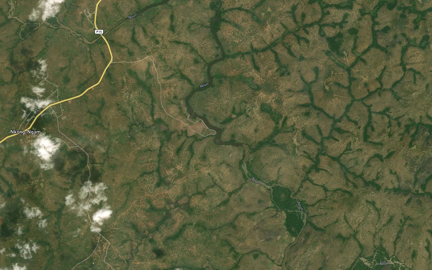 Satellite map of the Ngam