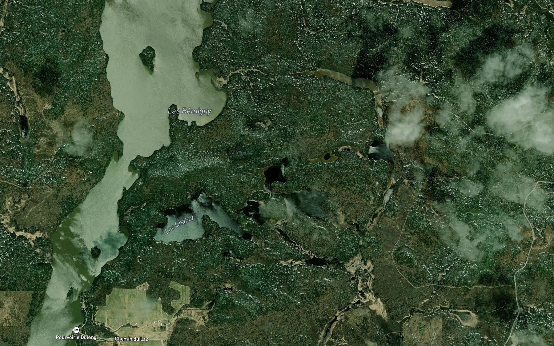 Satellite map of the Lac Letourneau