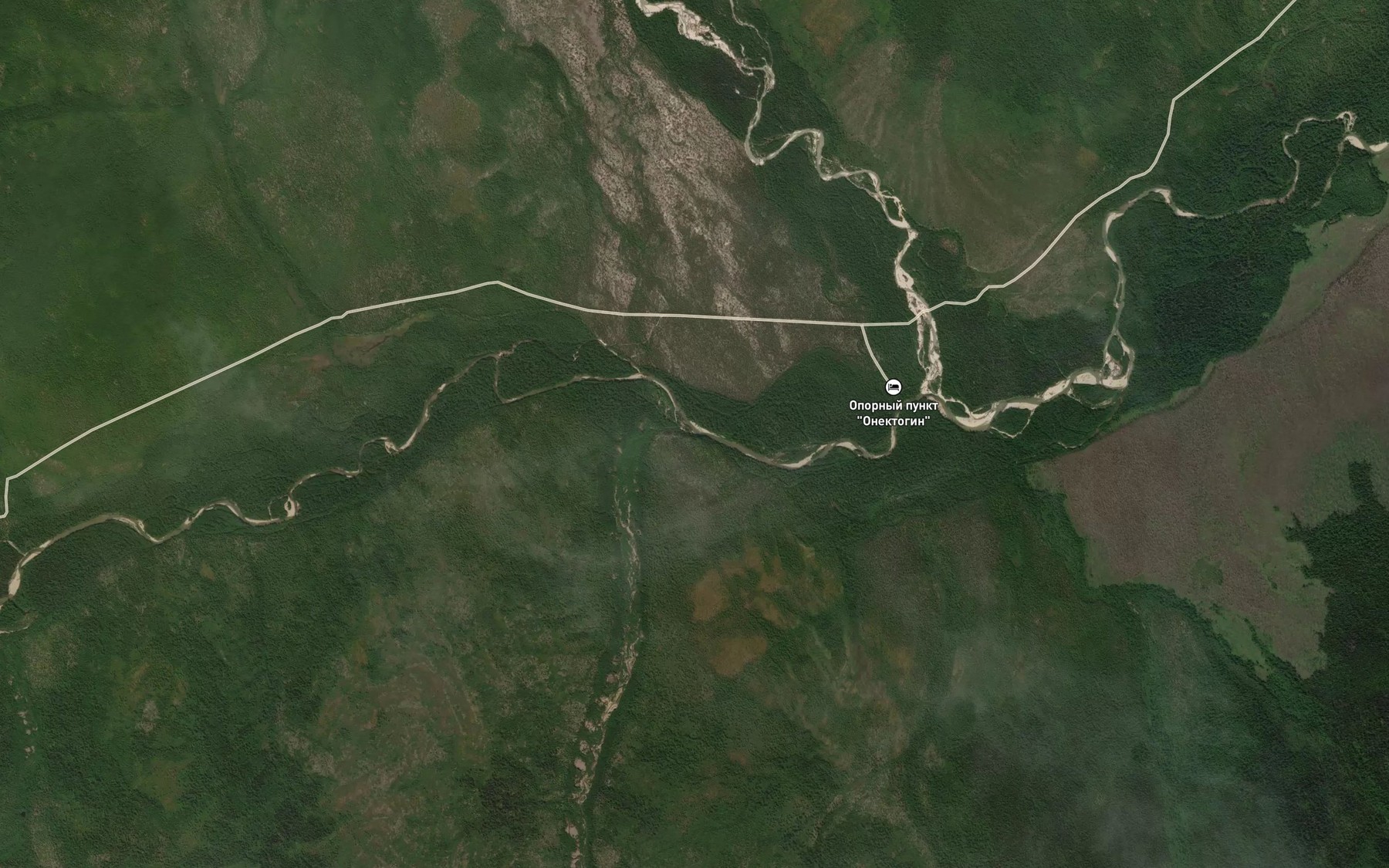 Satellite map of the Ugnak