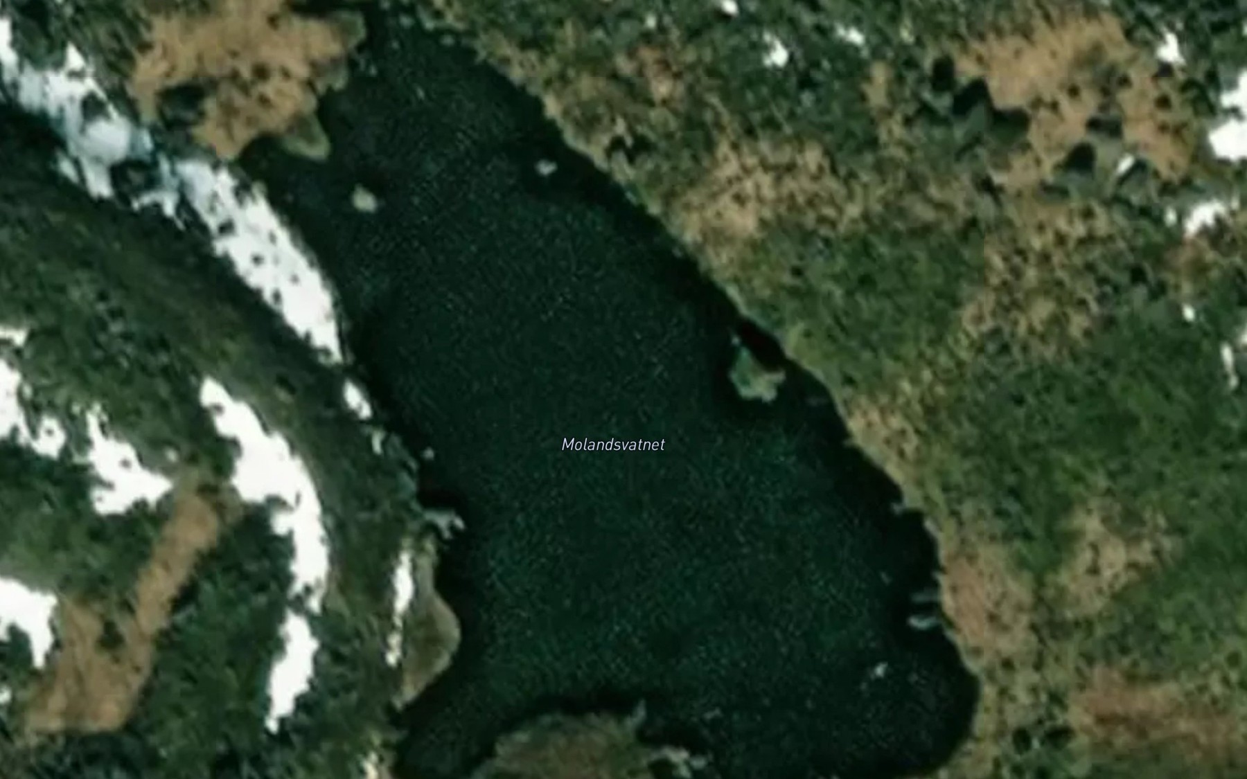Satellite map of the Molandsvatnet