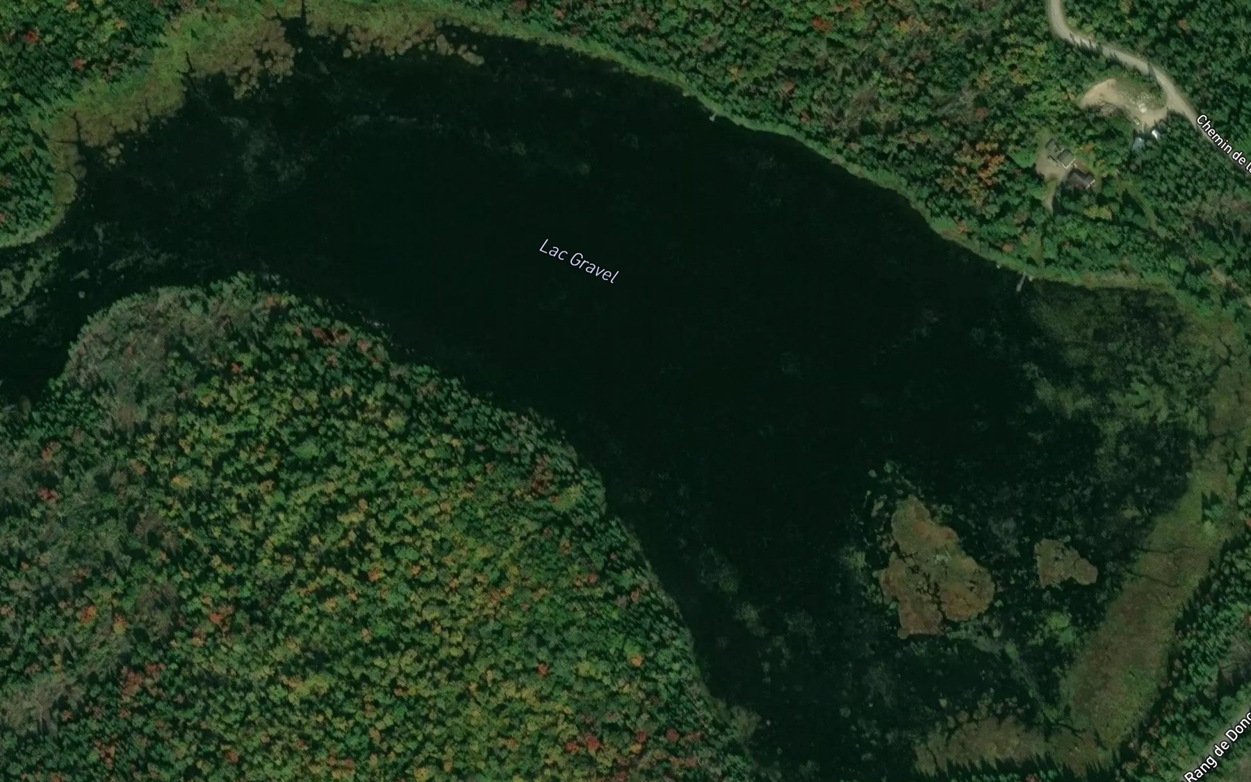 Satellite map of the Lac Gravel