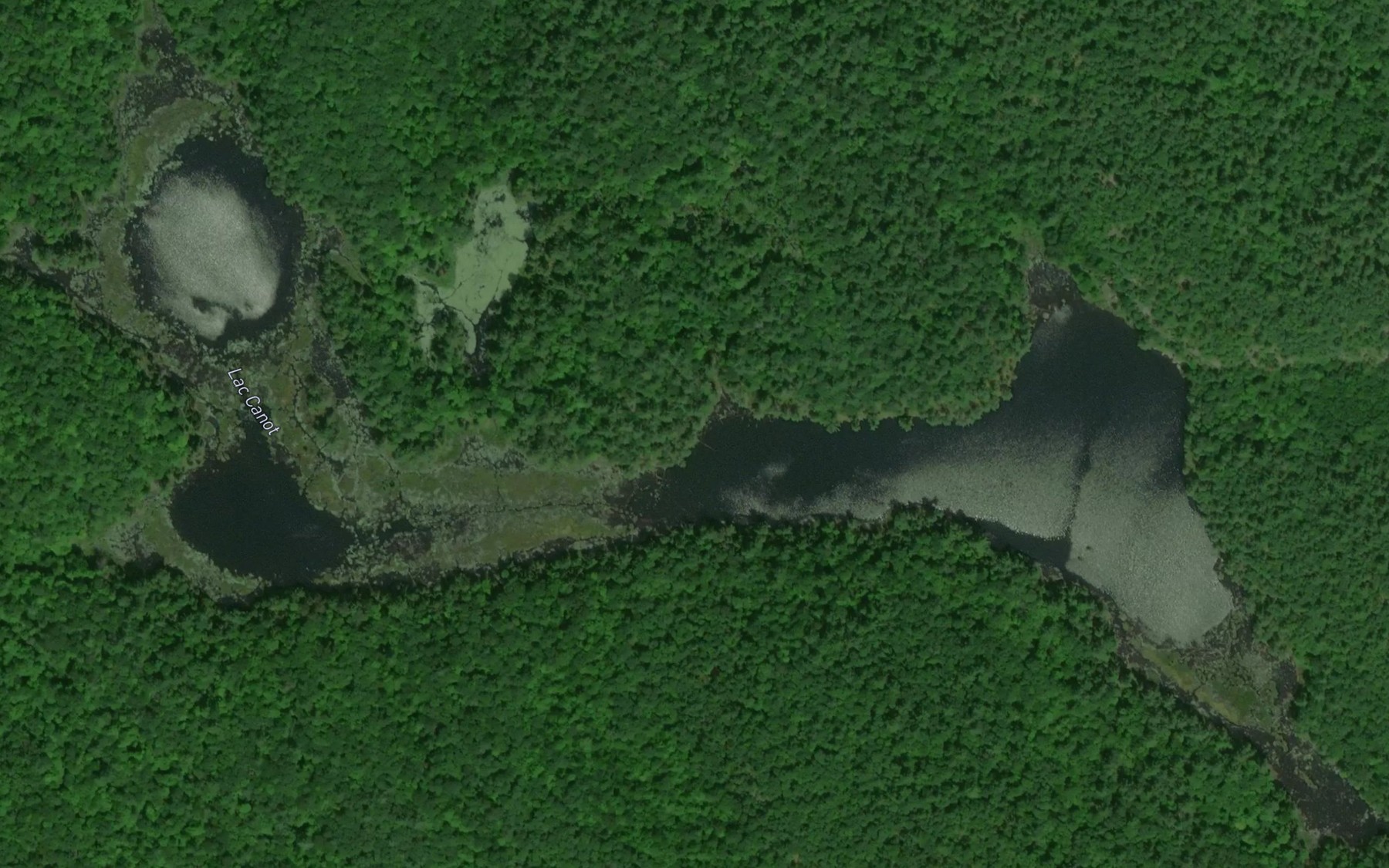 Satellite map of the Lac Canot