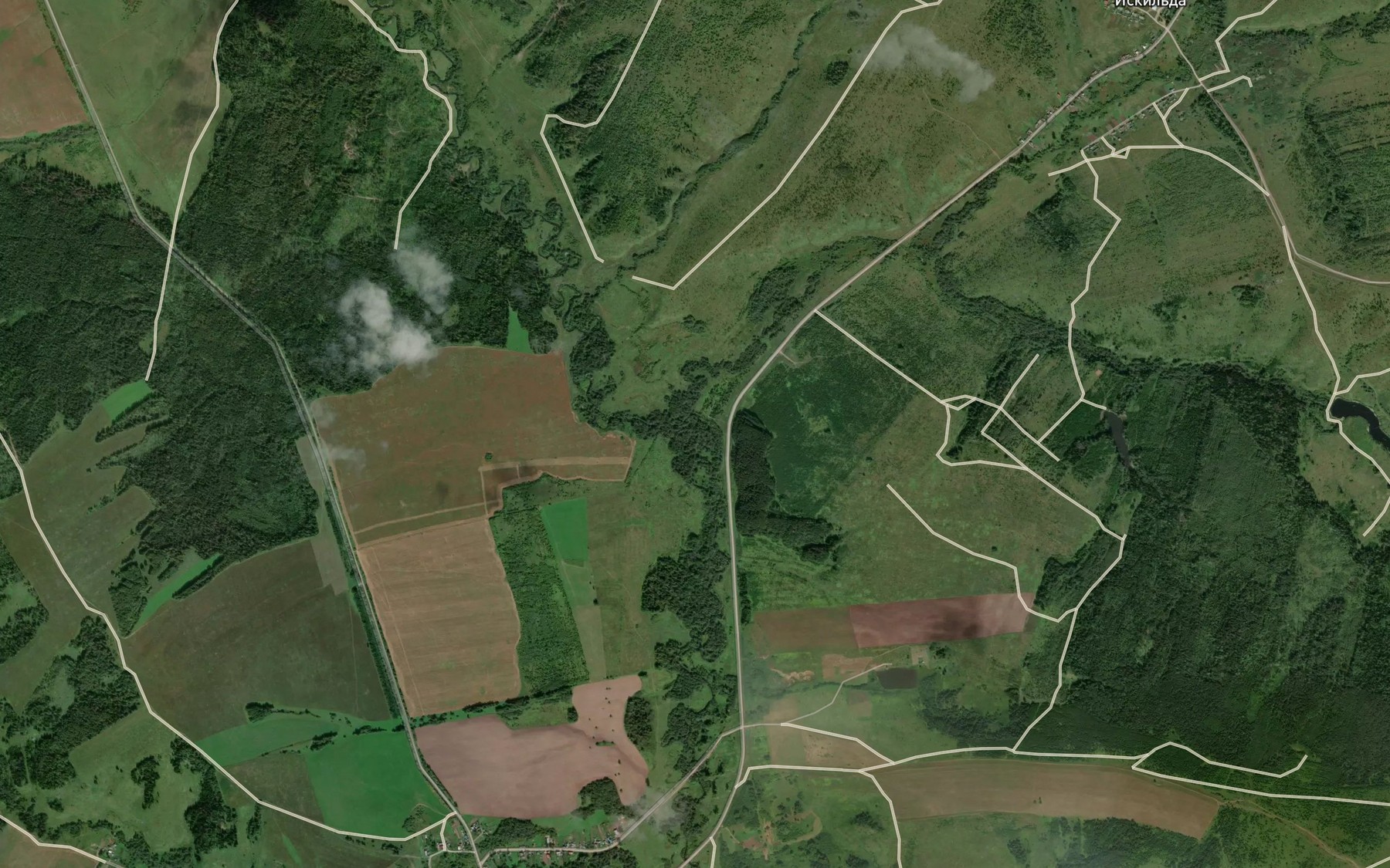Satellite map of the Iskal'dinka
