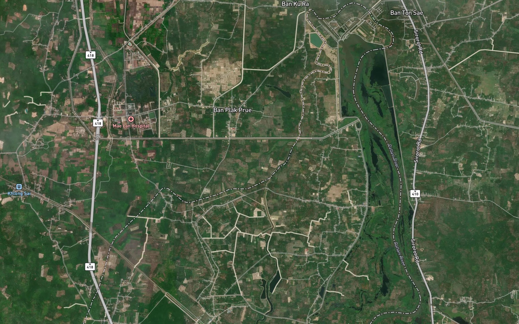 Satellite map of the Nong Khat